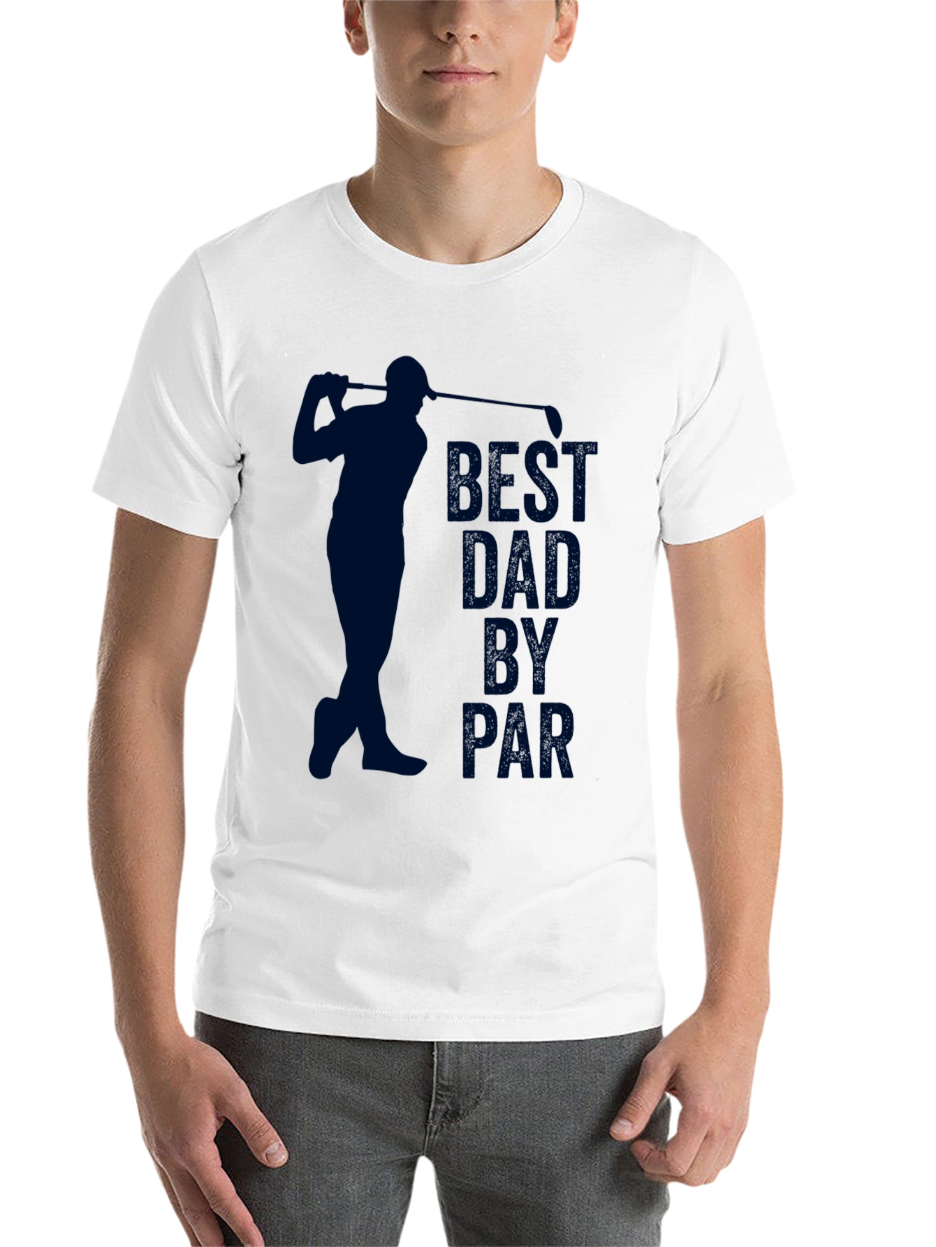 Black Best Dad by Par Golf T-Shirt - Father's Day Gift view 14