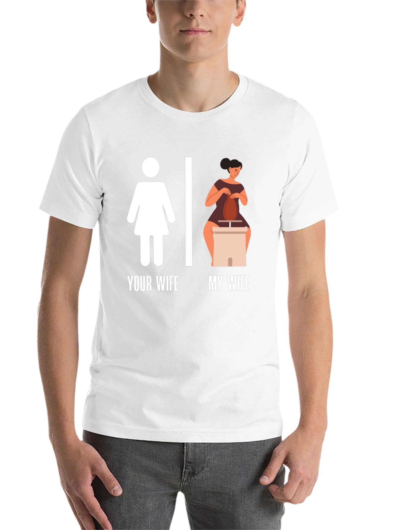 Black Your Wife My Wife T-Shirt Funny Pottery Graphic Tee view 14
