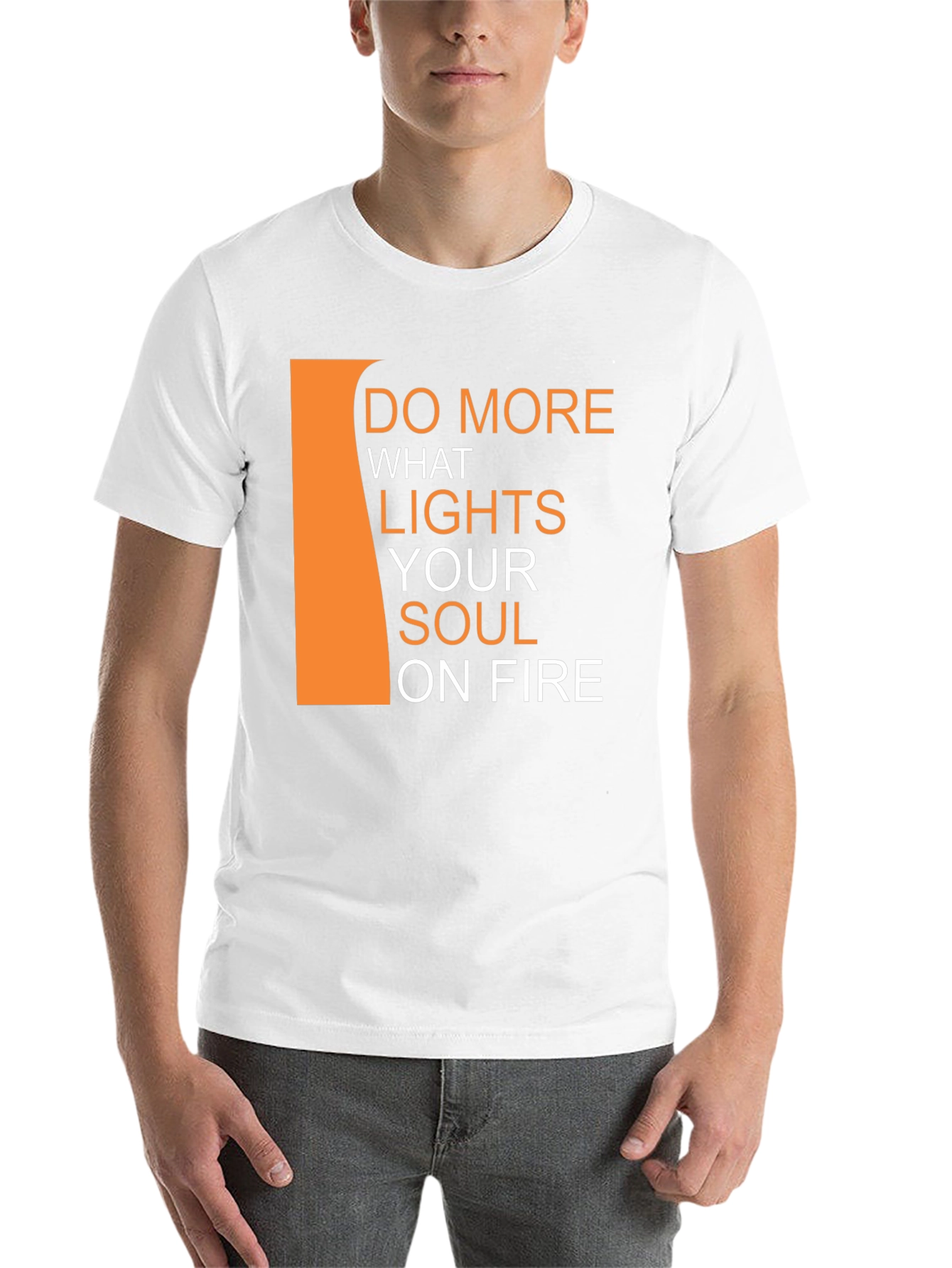 Black Inspirational Black T-Shirt - Do More What Lights Your Soul view 14