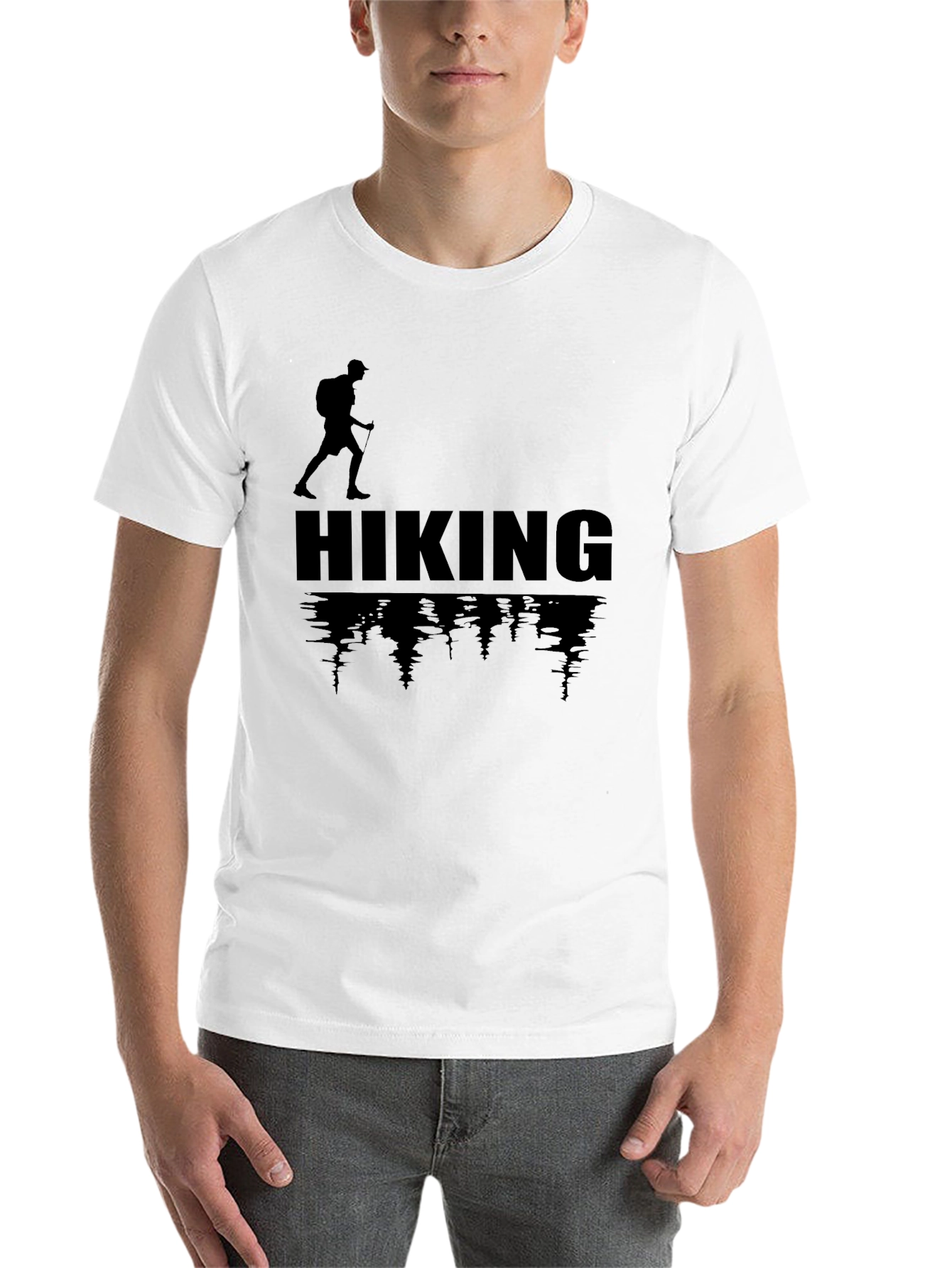 Black Hiking Adventure Graphic T-Shirt view 14