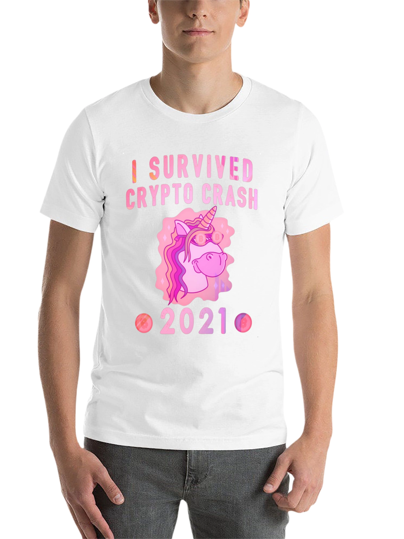 Black Crypto Crash Survivor 2021 Black T-Shirt view 14