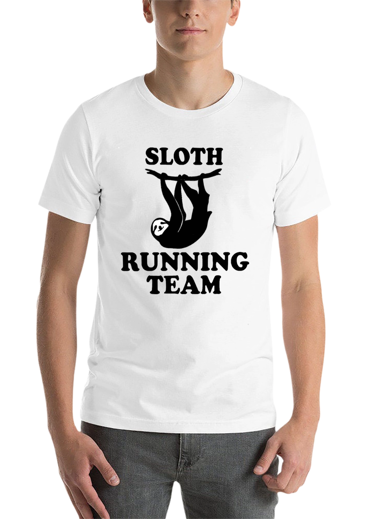 Black Sloth Running Team Graphic Tee view 14