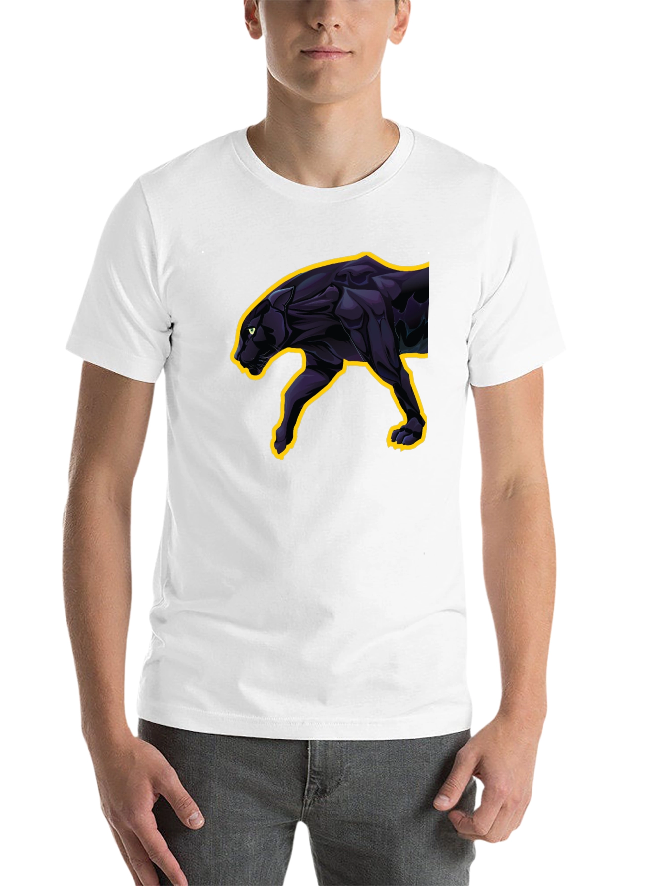 Black Black Panther Graphic Tee - Sleek & Stylish view 14