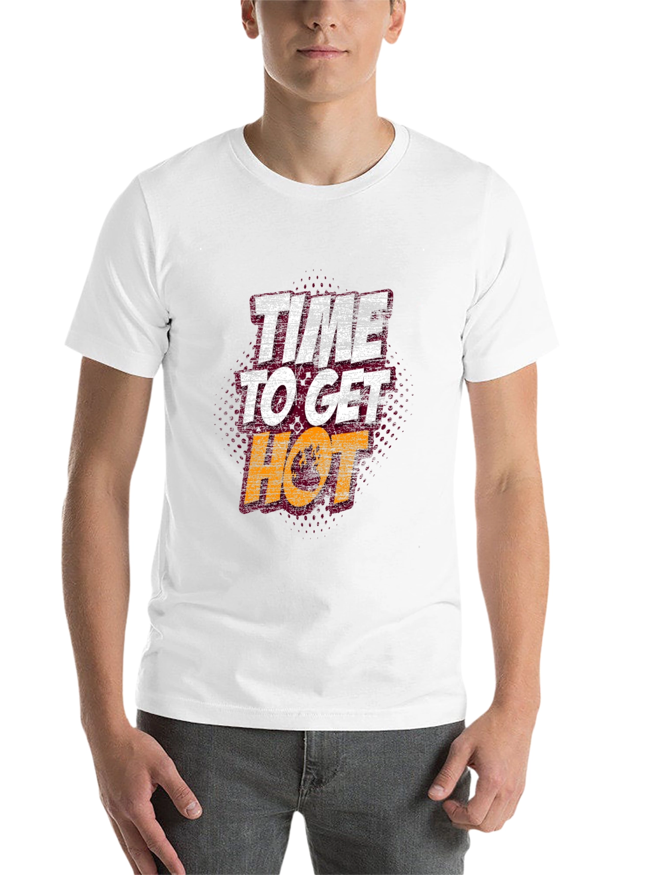 Black Time to Get Hot Graphic Tee view 14