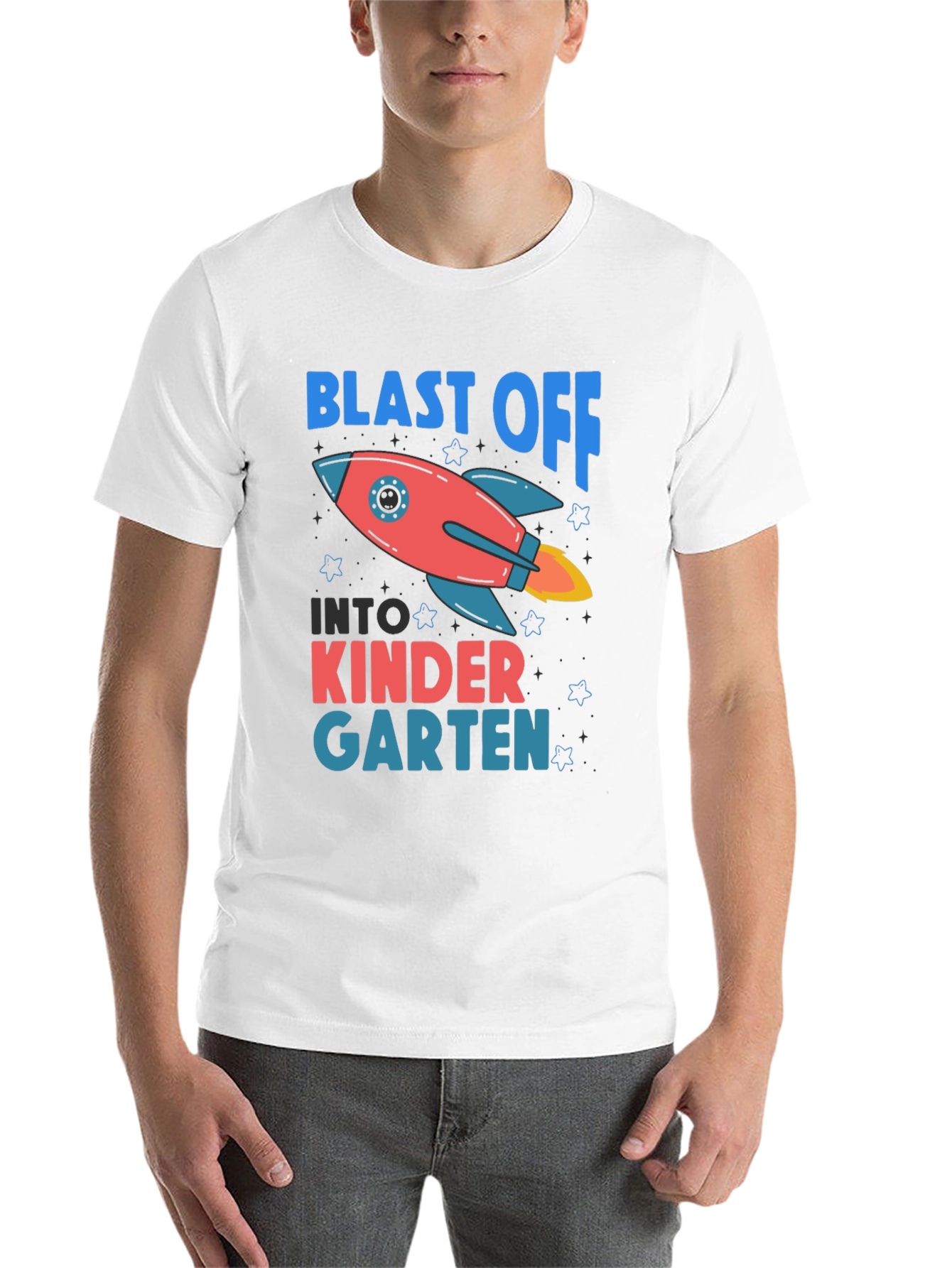 Black Blast Off to Kindergarten T-Shirt view 14
