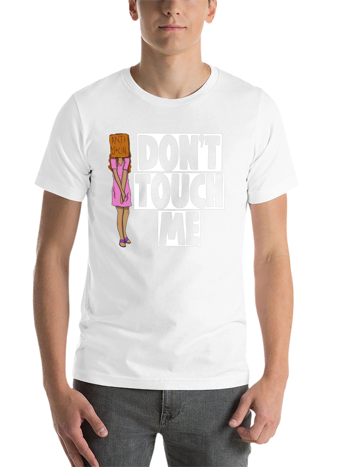 Black Don't Touch Me Graphic T-Shirt - Anti-Social Humor view 14