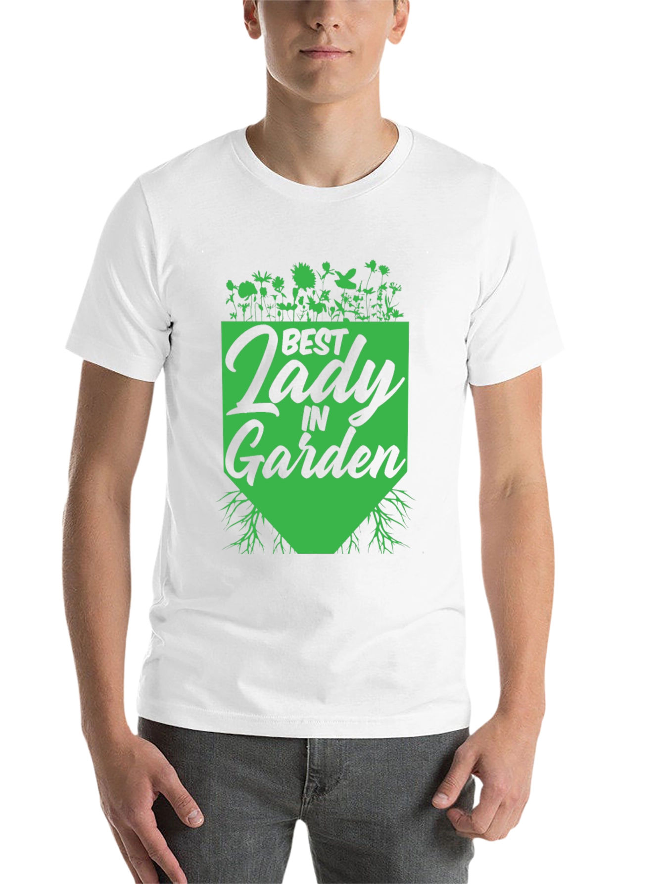 Black Best Lady in Garden T-Shirt - Gardener Gift view 14