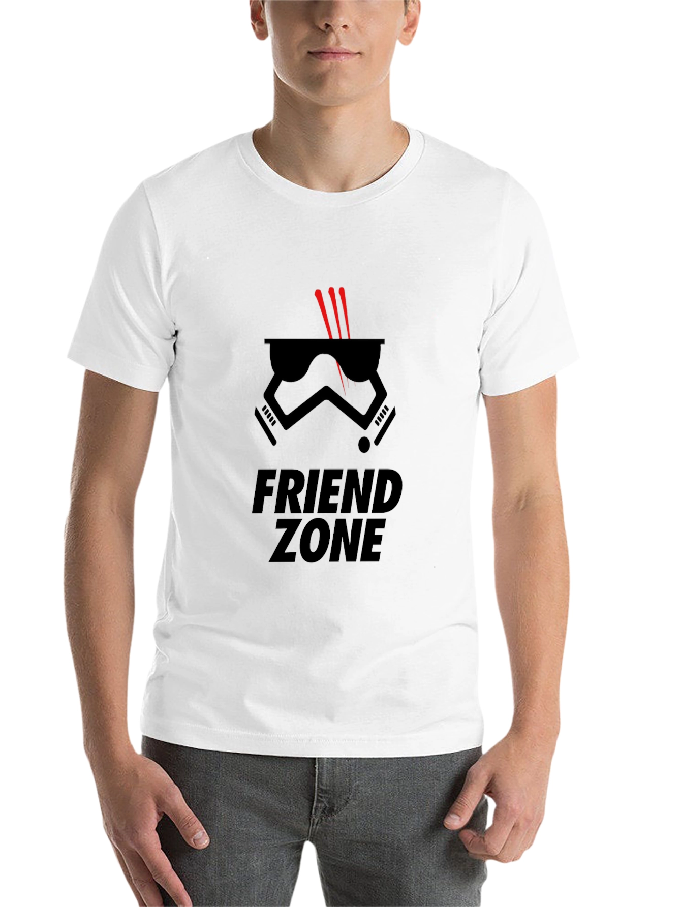 Black Friend Zone Stormtrooper Graphic Tee - Black view 14