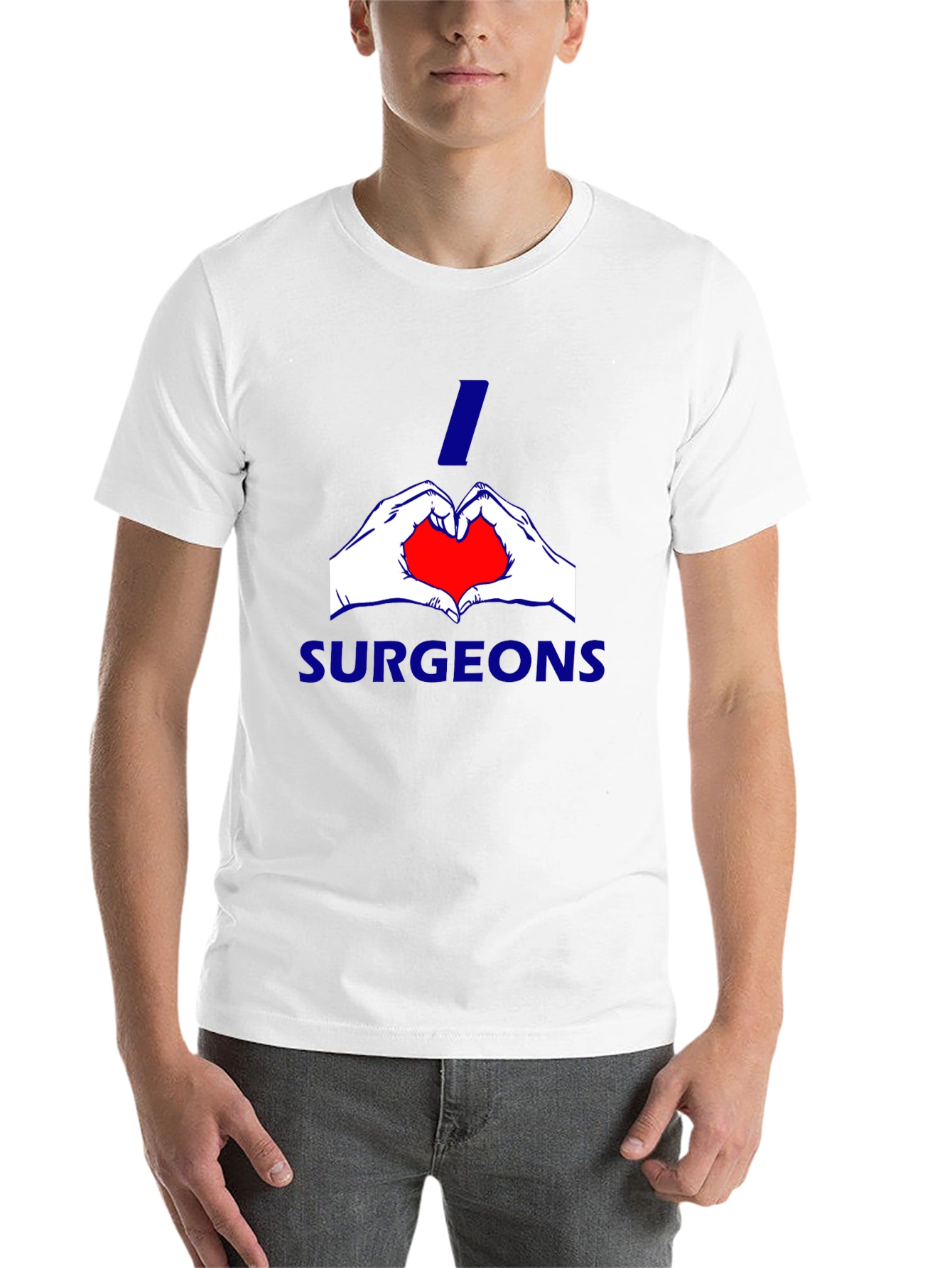 Black I Heart Surgeons Tee - Black Cotton Blend view 14