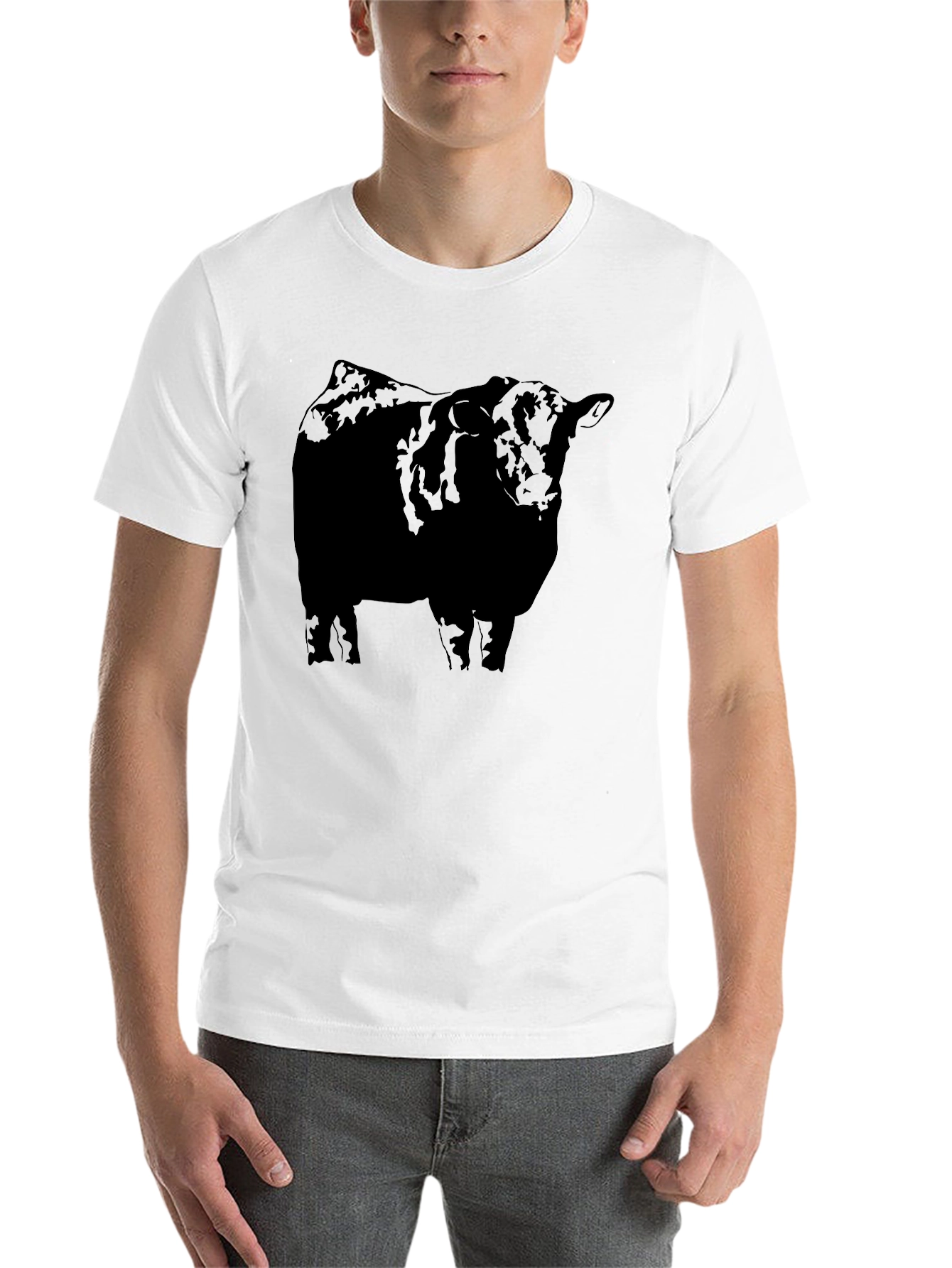 Black Black Angus Bull T-Shirt - Bold Graphic Tee view 14