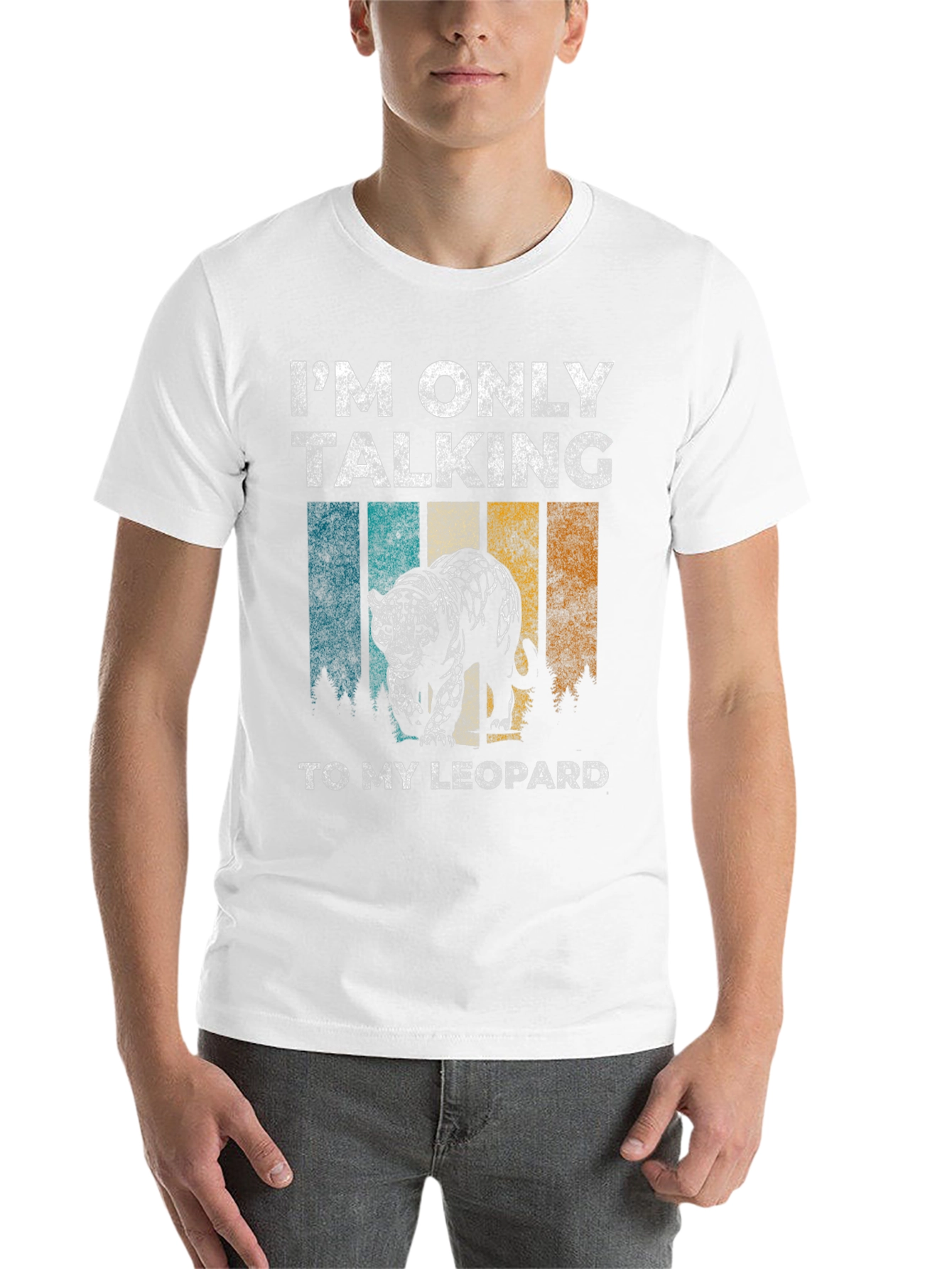 Black Leopard Graphic T-Shirt - Only Talking to My Leopard view 14