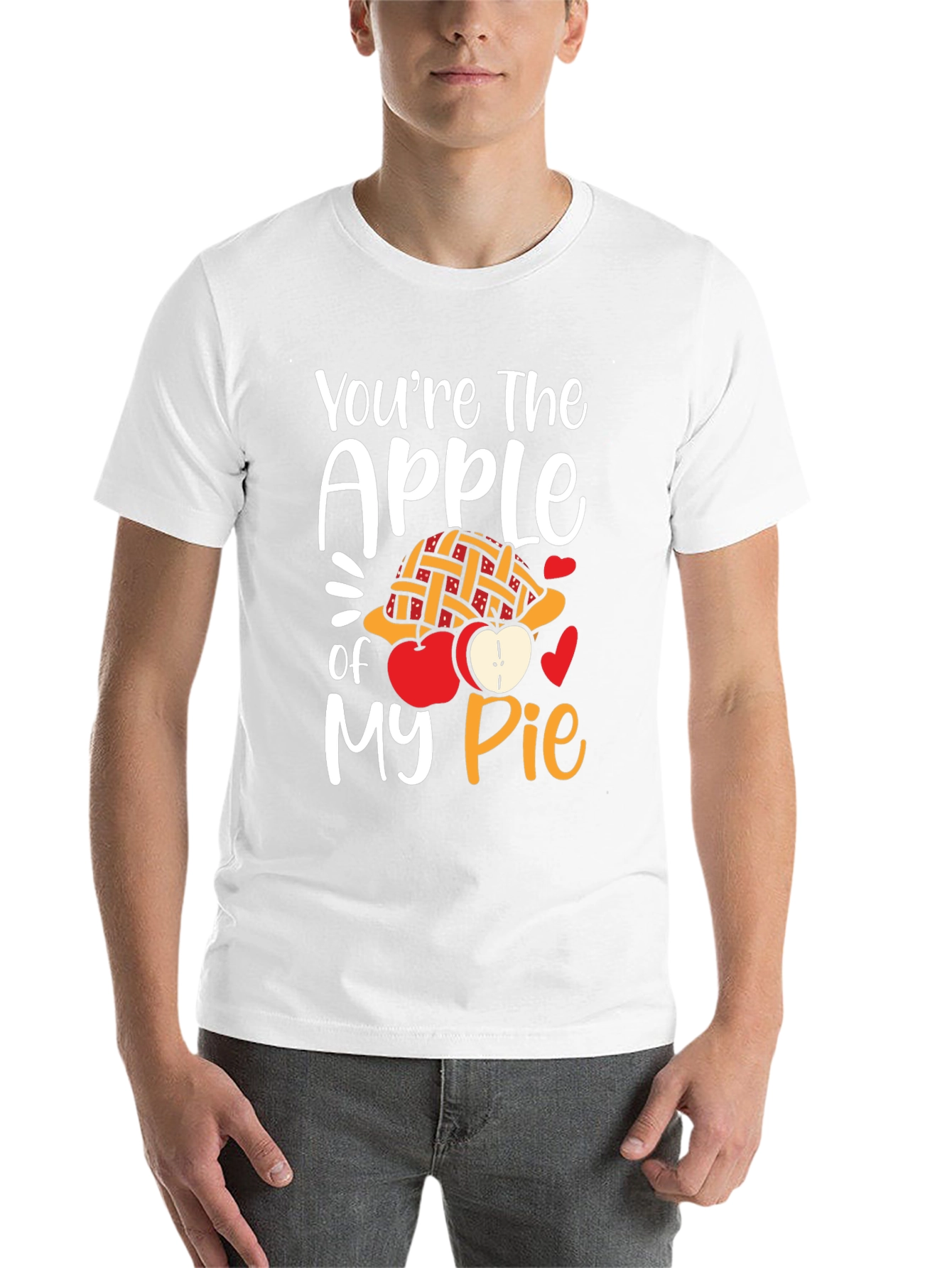 Black You're the Apple of My Pie Graphic T-Shirt view 14