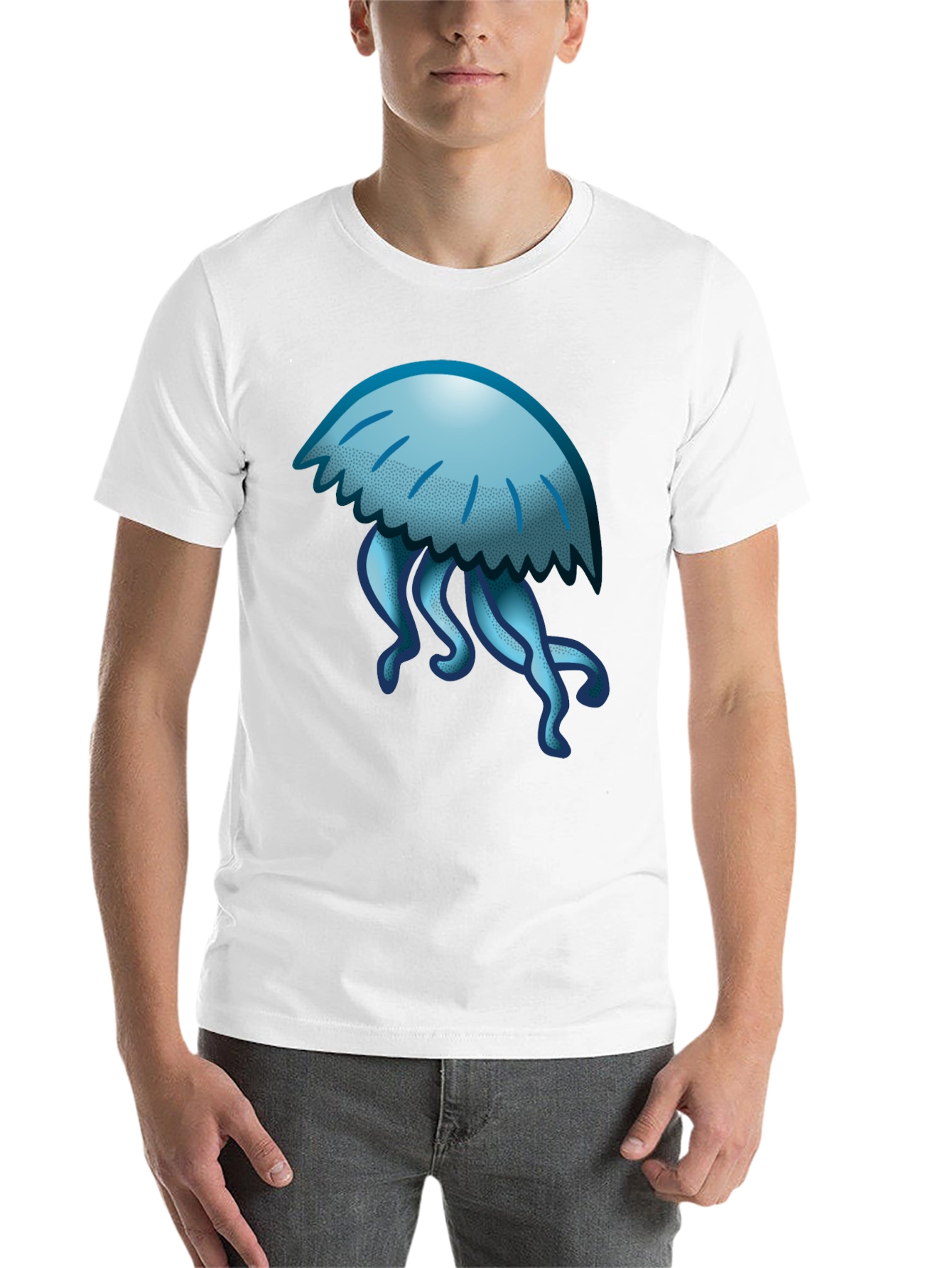 Black Jellyfish Graphic Tee - Cool Casual Style view 14