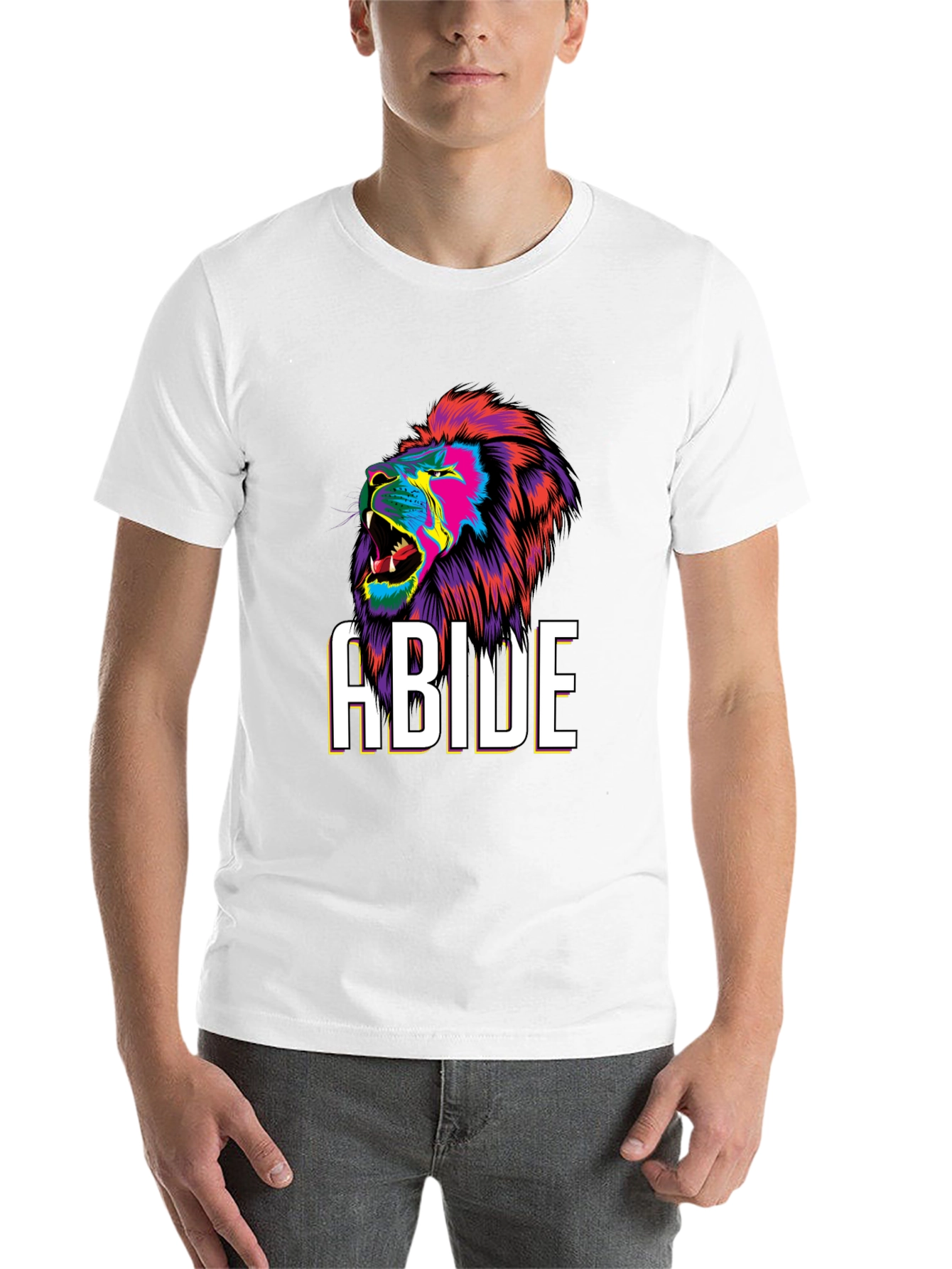 Black Abide Lion Graphic Tee - Bold Style view 14