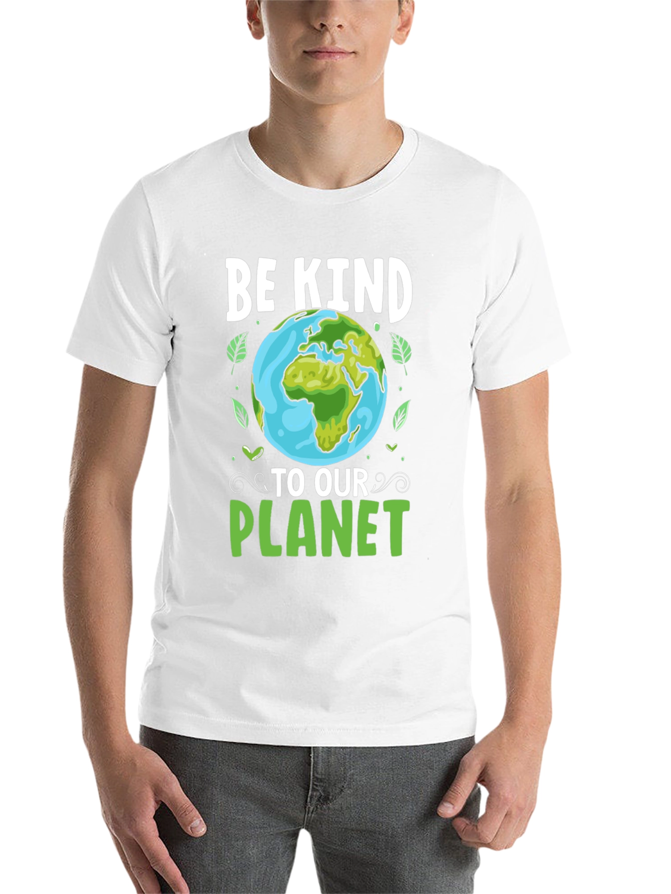 Black Be Kind To Our Planet Graphic Tee view 14