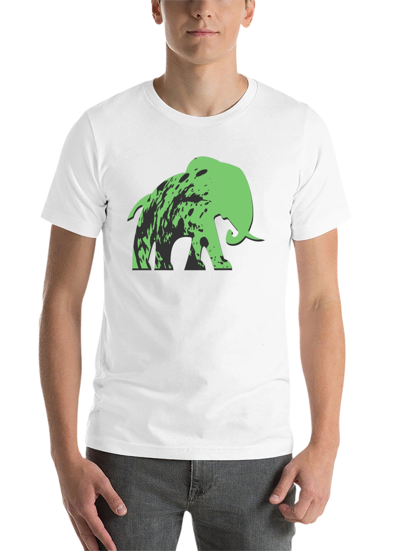 Black Mammoth Graphic Tee - Black Cotton Blend view 14