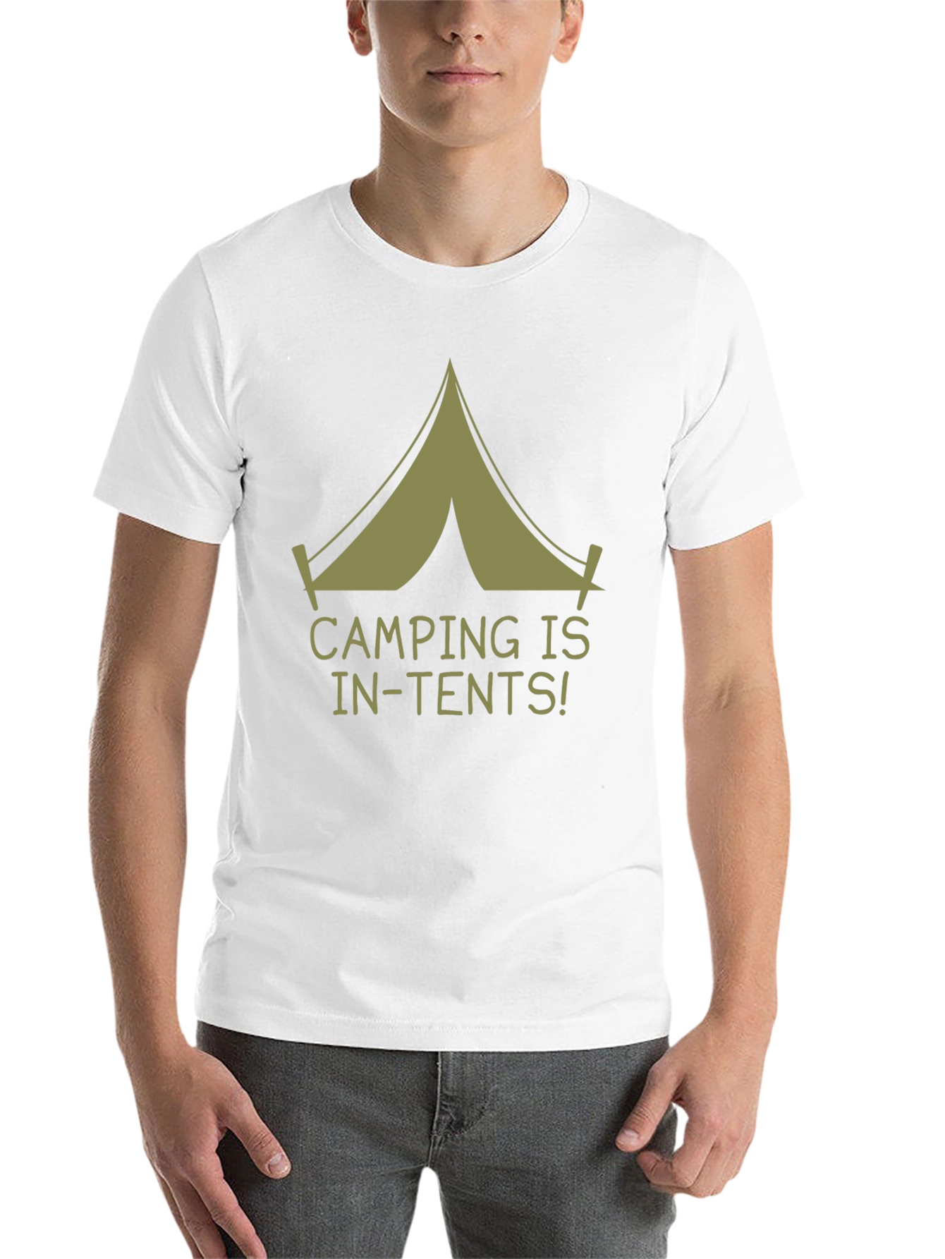 Black Camping Is In-Tents! Graphic Tee view 14
