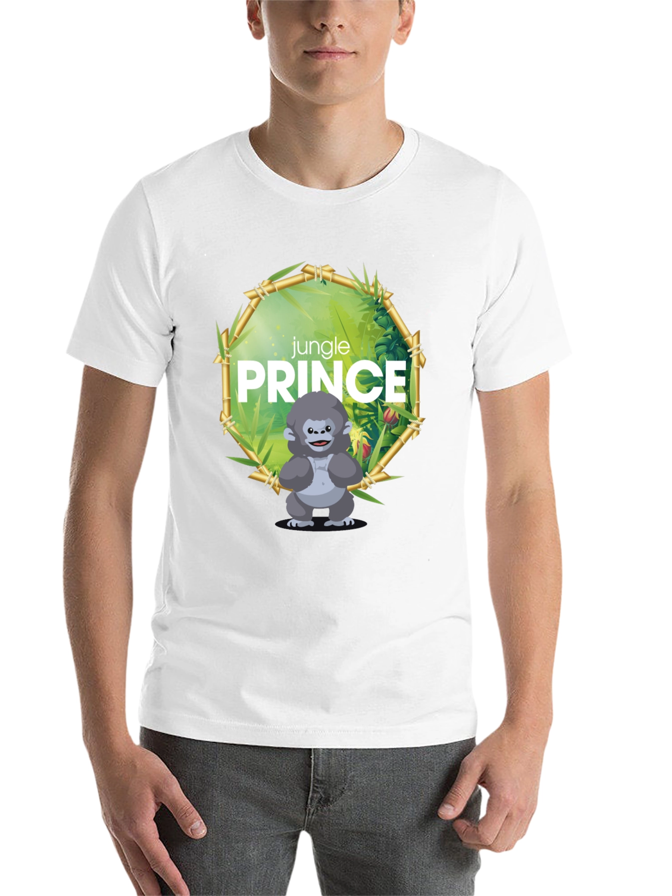 Black Jungle Prince Gorilla Graphic Tee view 14