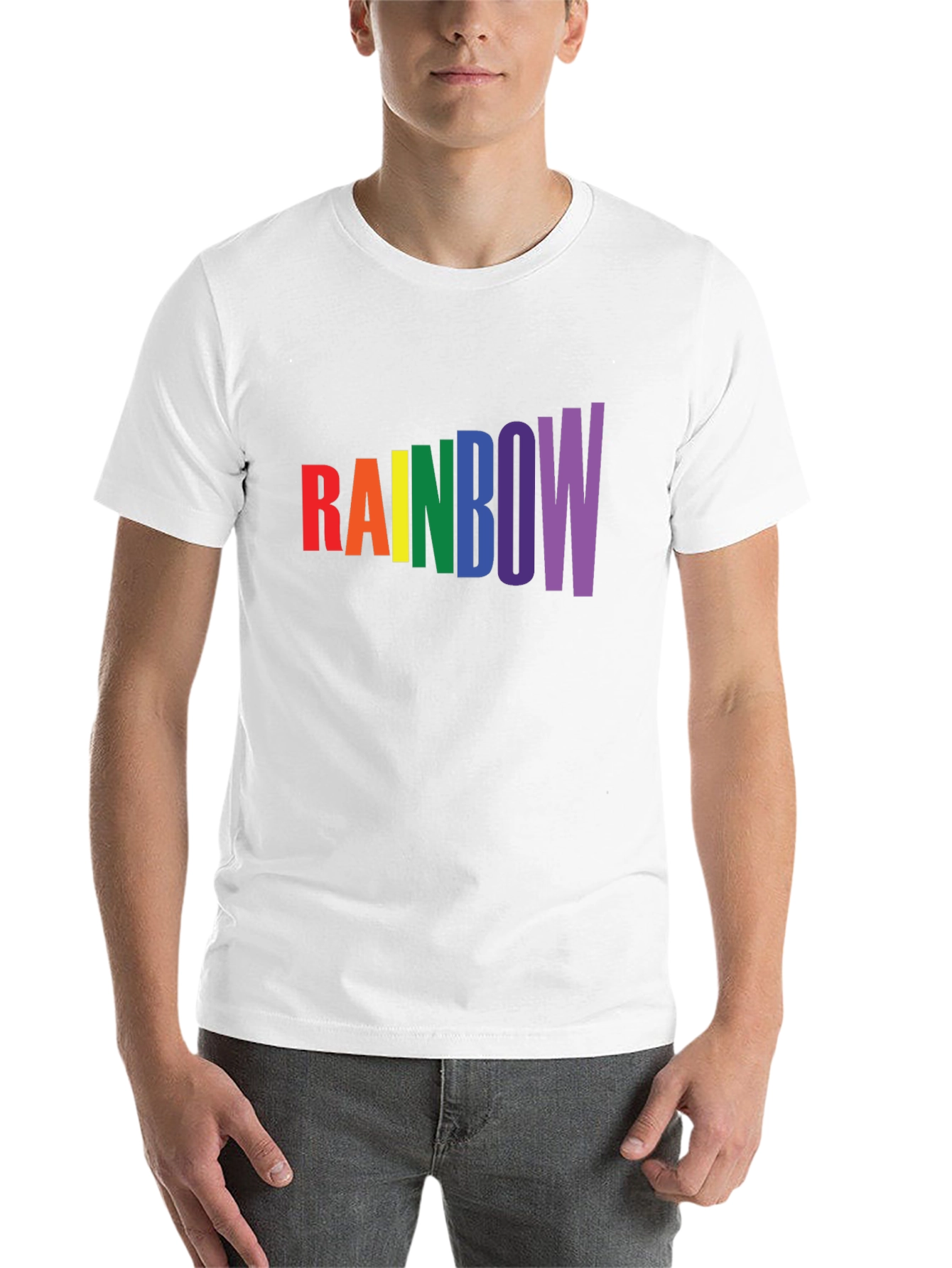 Black Rainbow Pride T-Shirt - Bold Colorful Design view 14