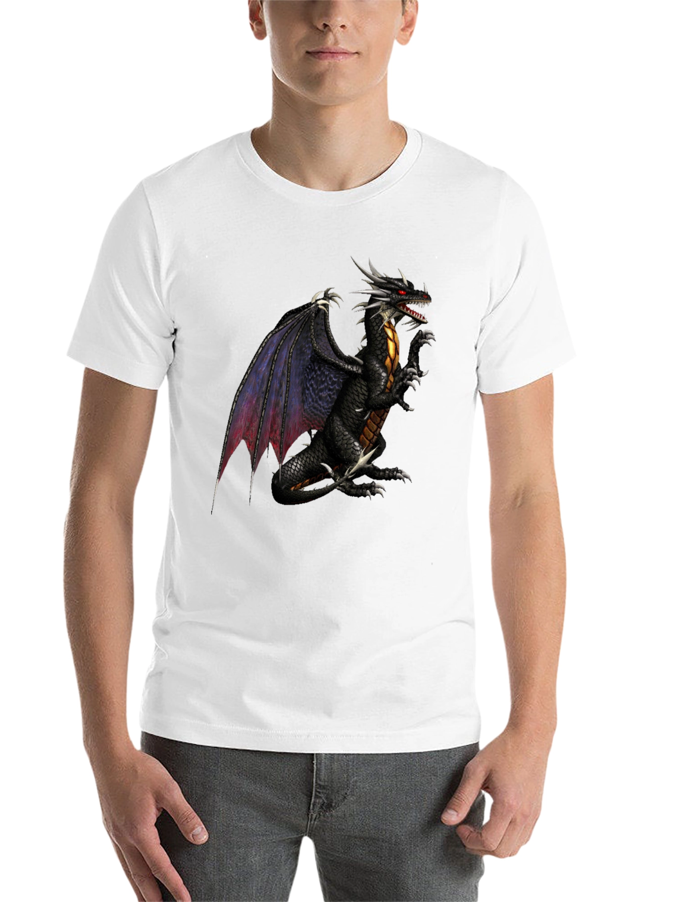 Black Dragon Graphic Black T-Shirt view 14