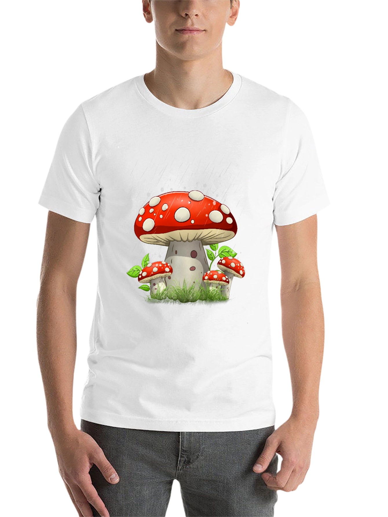 Black Mushroom Graphic Tee - Funky Style view 14