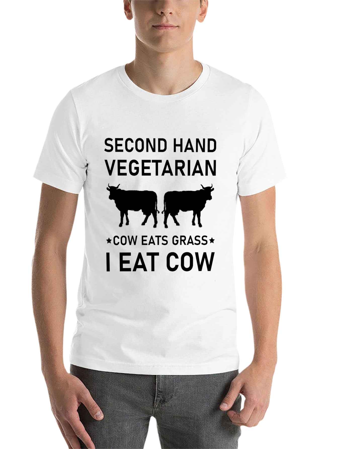 Secondhand Vegetarian Graphic Tee - 14