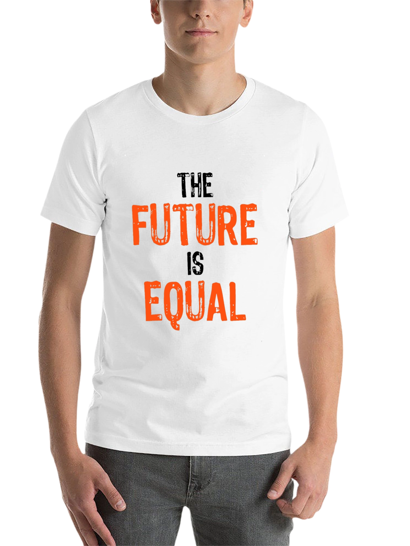 Black The Future Is Equal Black Graphic Tee view 14