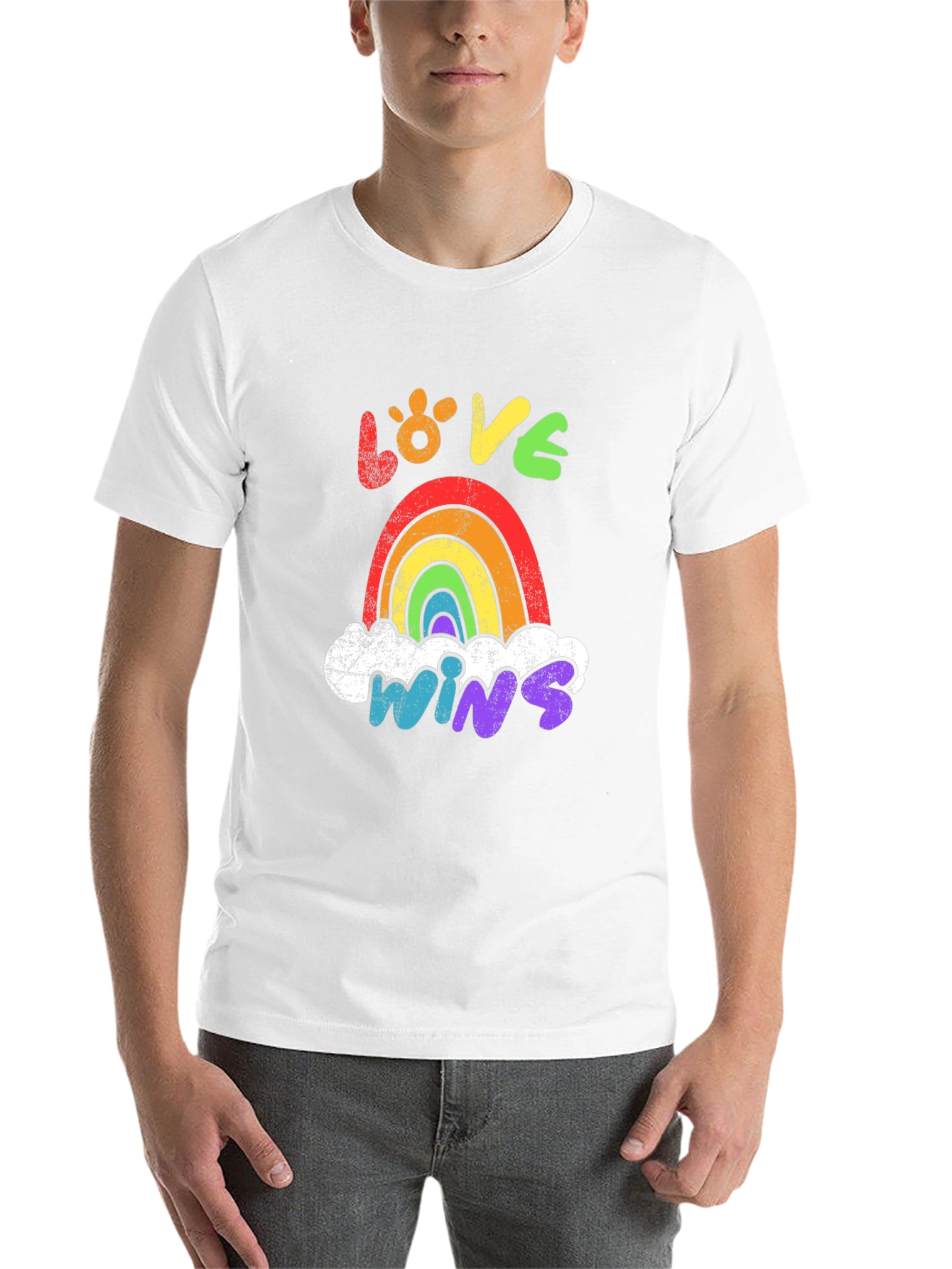 Black Love Wins Rainbow Graphic Tee view 14