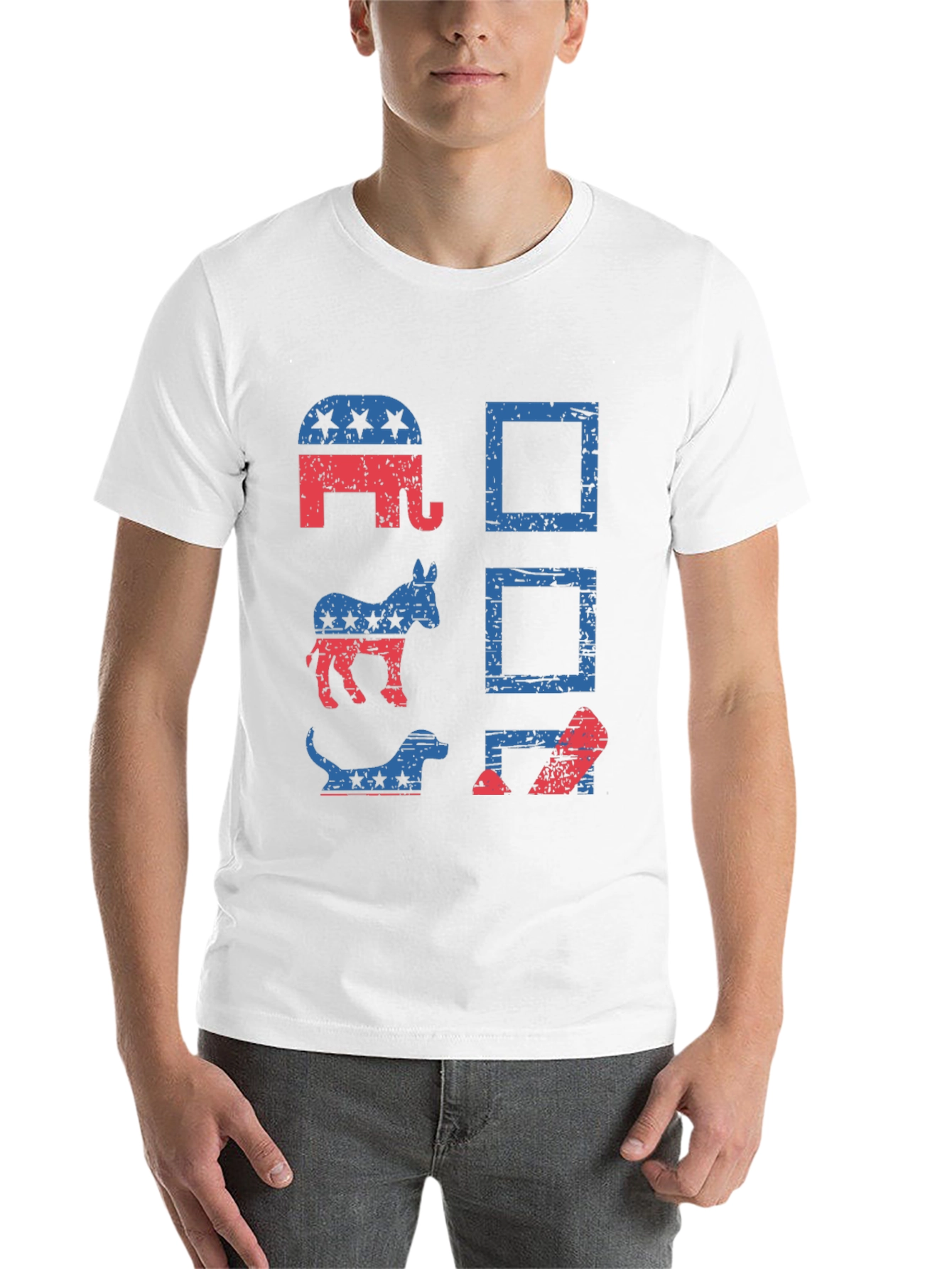Black Political Animals T-Shirt - Vote Design view 14