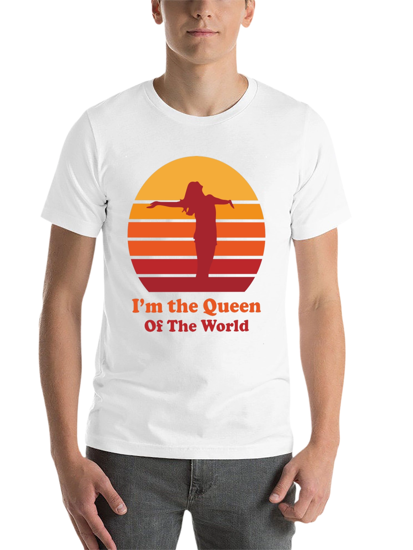 Black I'm The Queen Of The World T-Shirt view 14