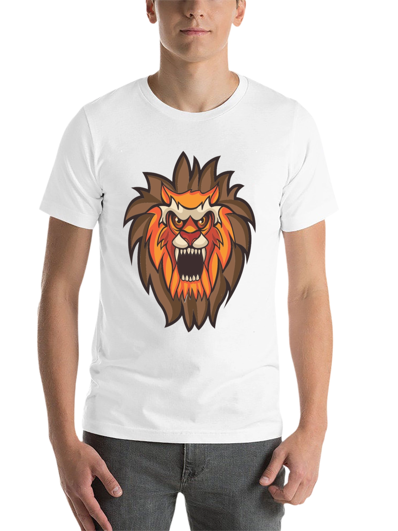 Black Lion Graphic T-Shirt - Fierce Animal Tee view 14