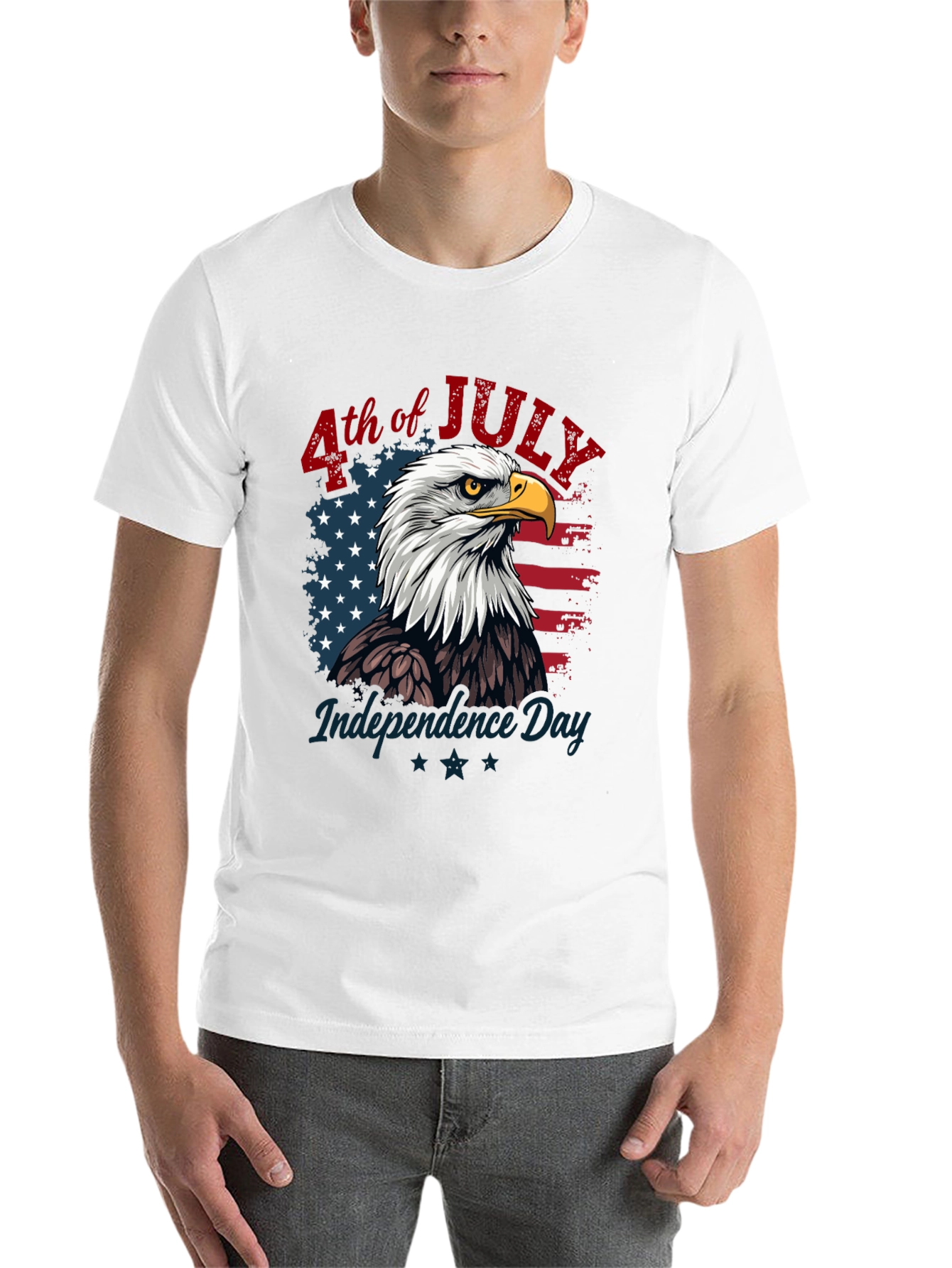 Black Patriotic Eagle T-Shirt - 4th of July Independence Day view 14