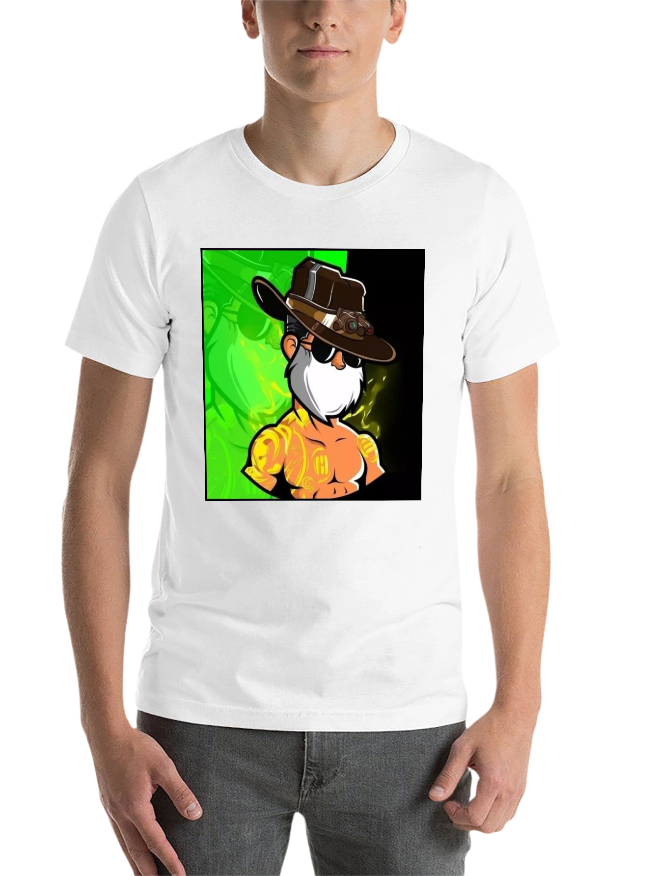 Black Cartoon Character Black T-Shirt view 14