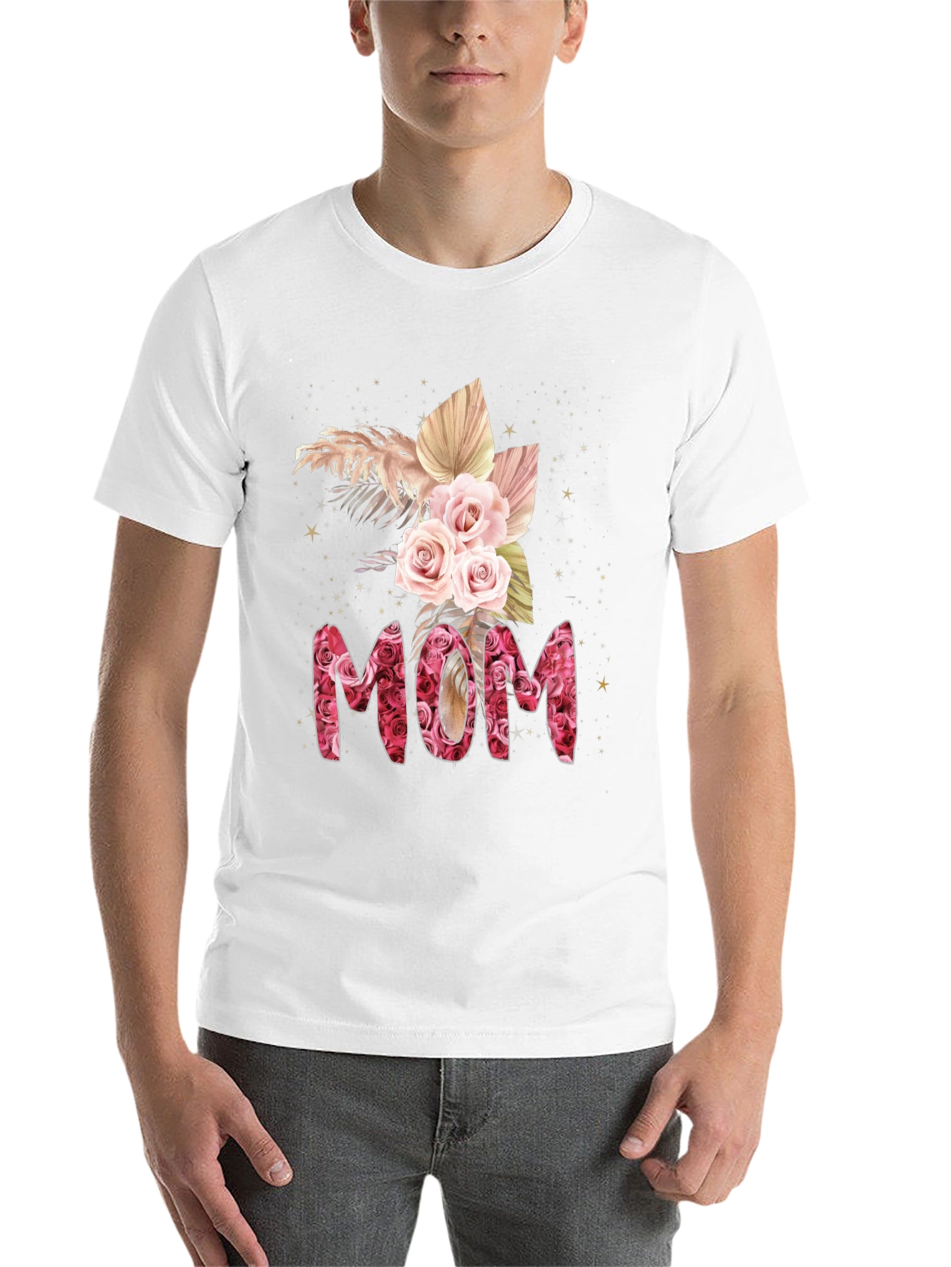 Black Floral MOM T-Shirt view 14