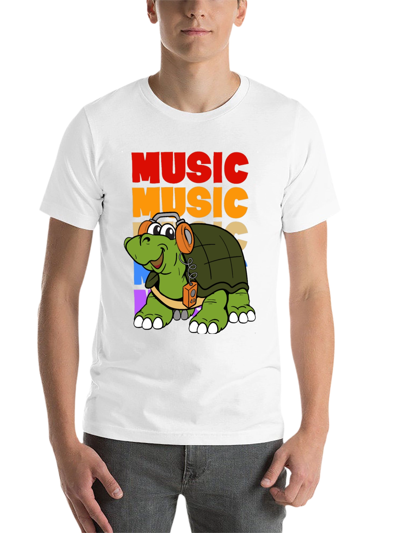 Black Music Turtle Graphic T-Shirt view 14