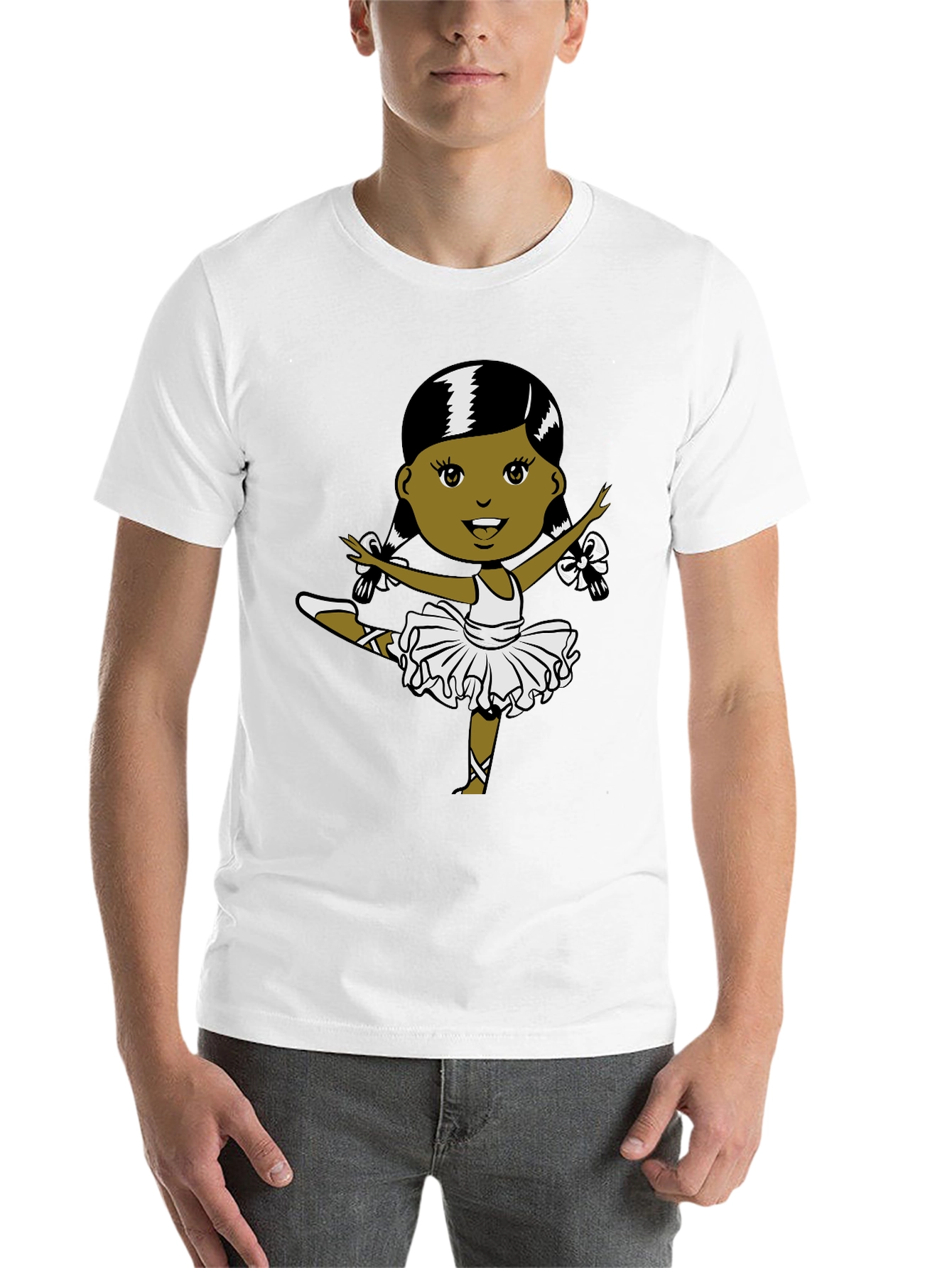 Ballerina Graphic T-Shirt - Black - 14