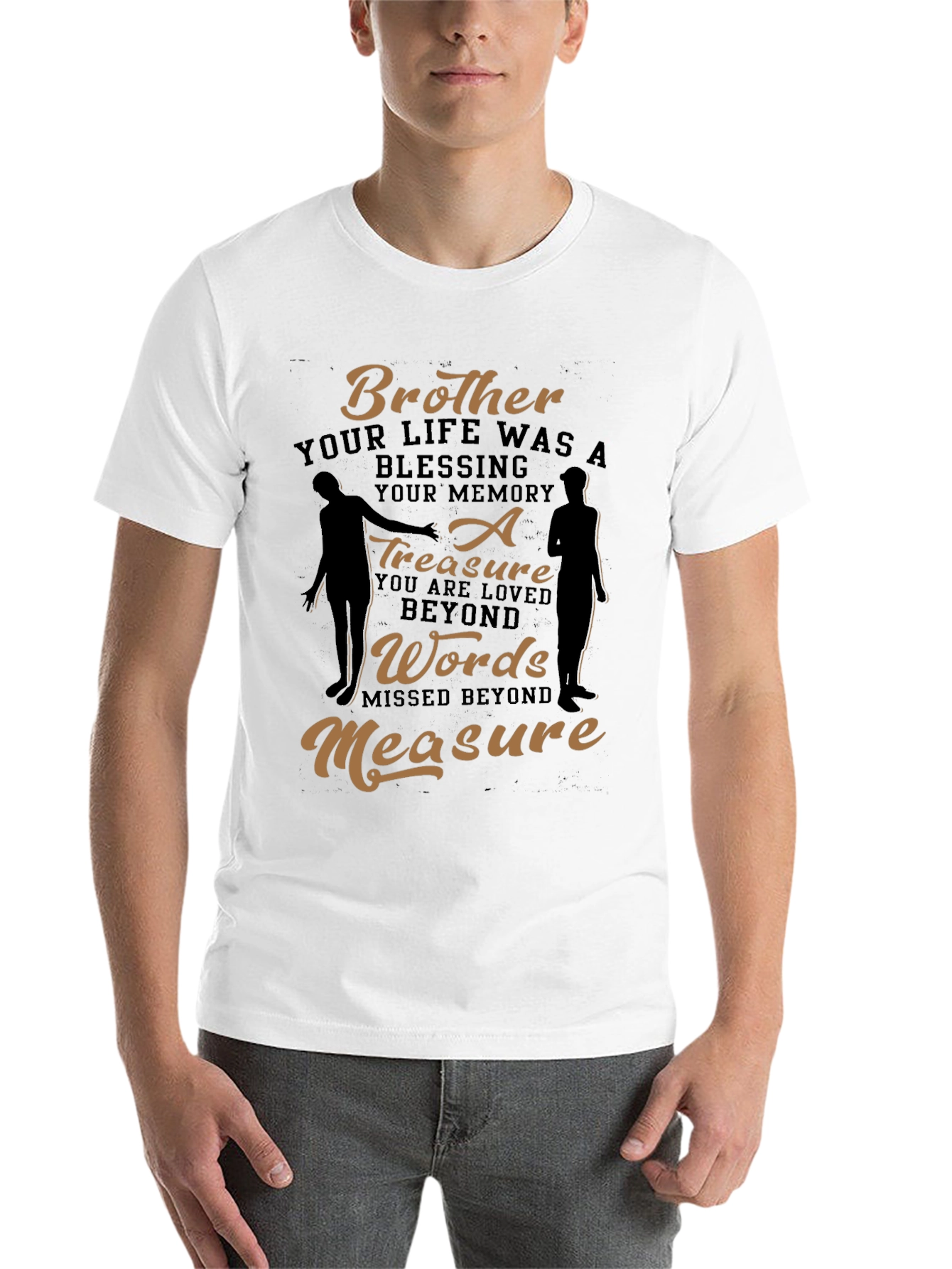 Black Brother Memorial T-Shirt: A Treasure Beyond Words view 14