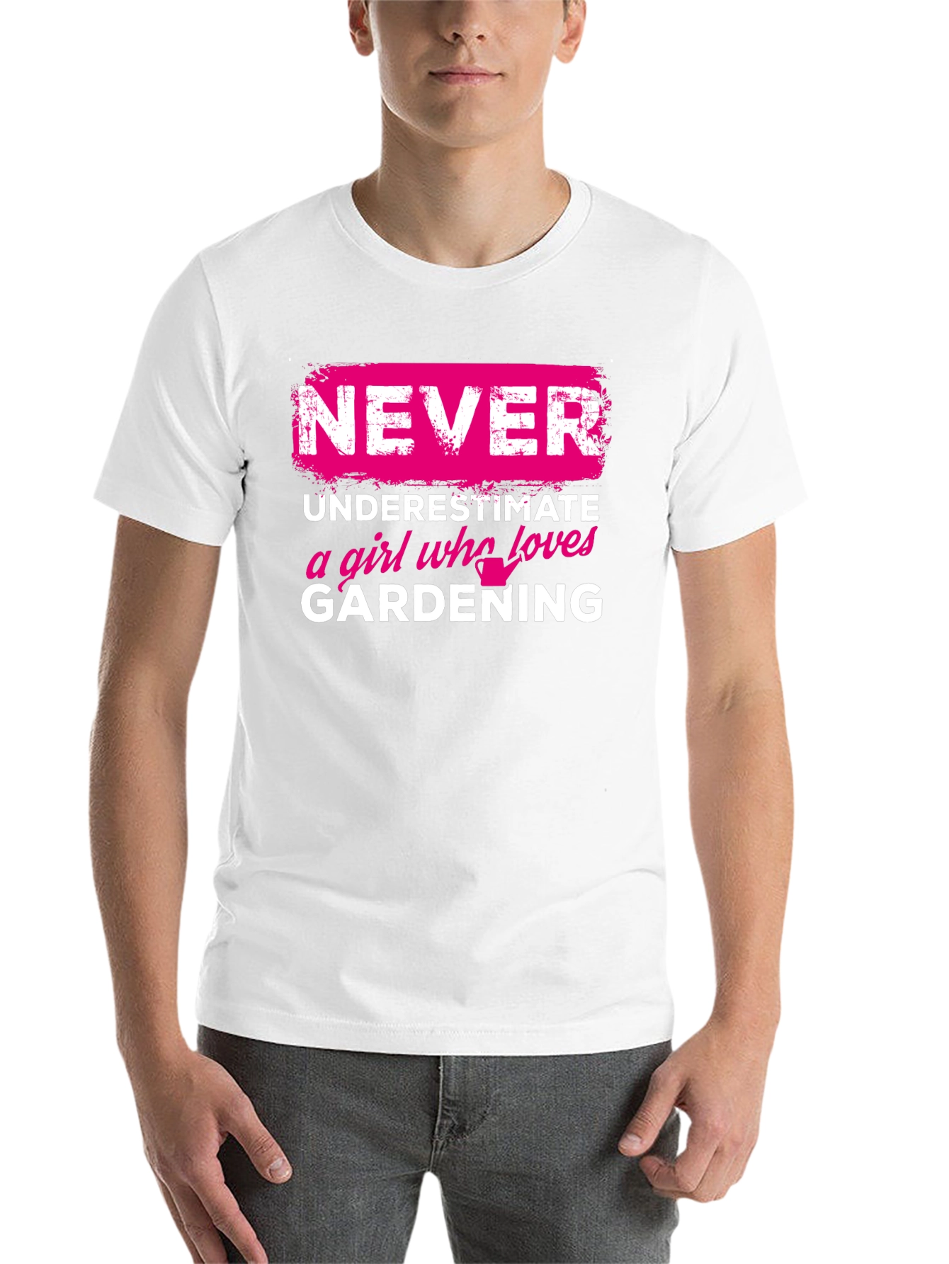 Black Gardening Girl T-Shirt: Never Underestimate view 14