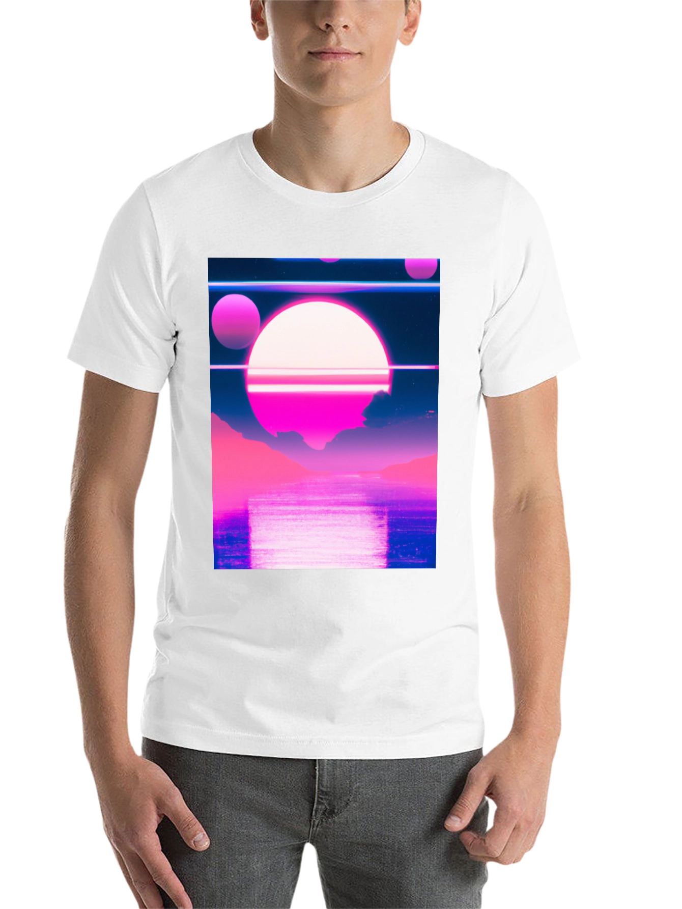 Black Vaporwave Aesthetic Graphic Tee view 14