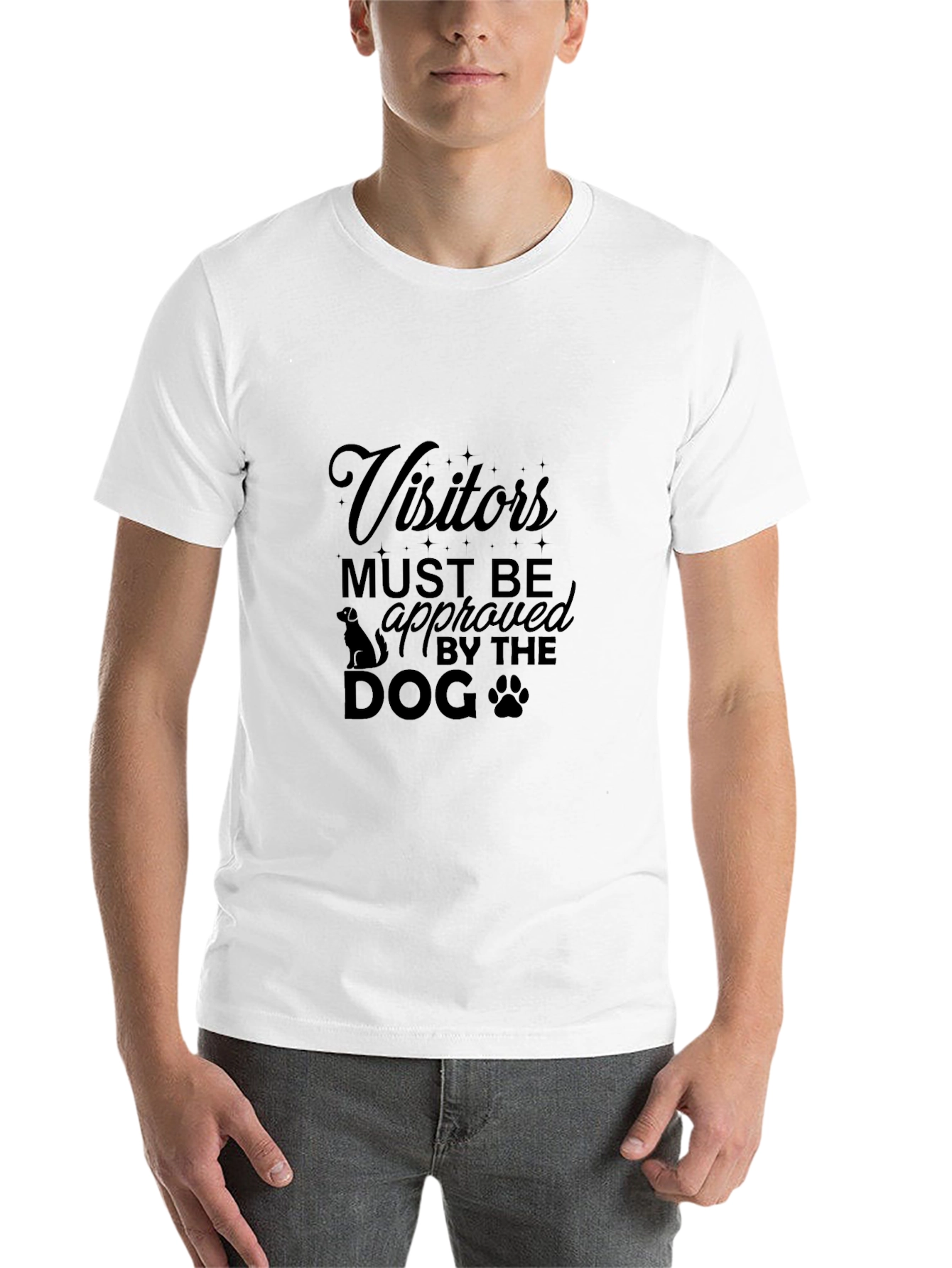 Black Visitors Must Be Approved By The Dog T-Shirt view 14