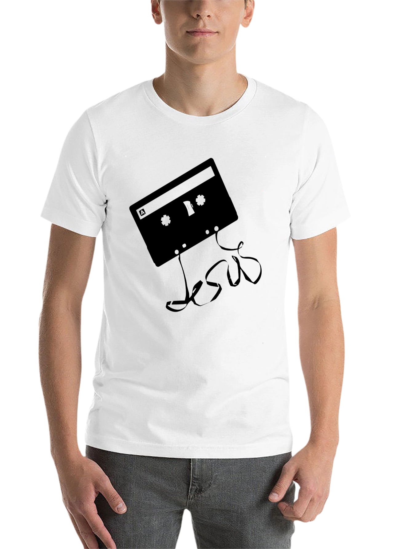 Retro Cassette Tape 'Jesus' T-Shirt - 14