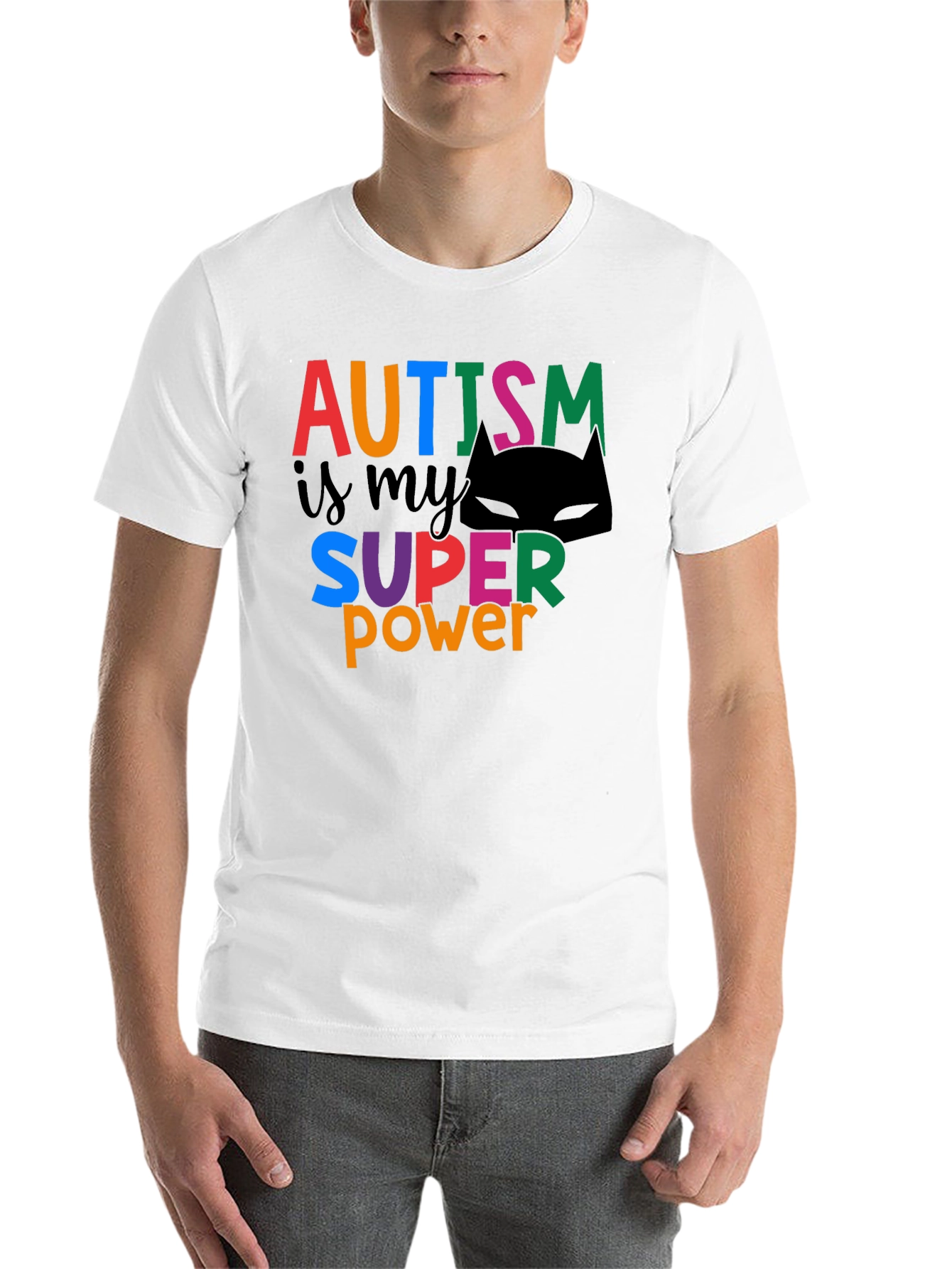 Black Autism is My Superpower T-Shirt - Black view 14