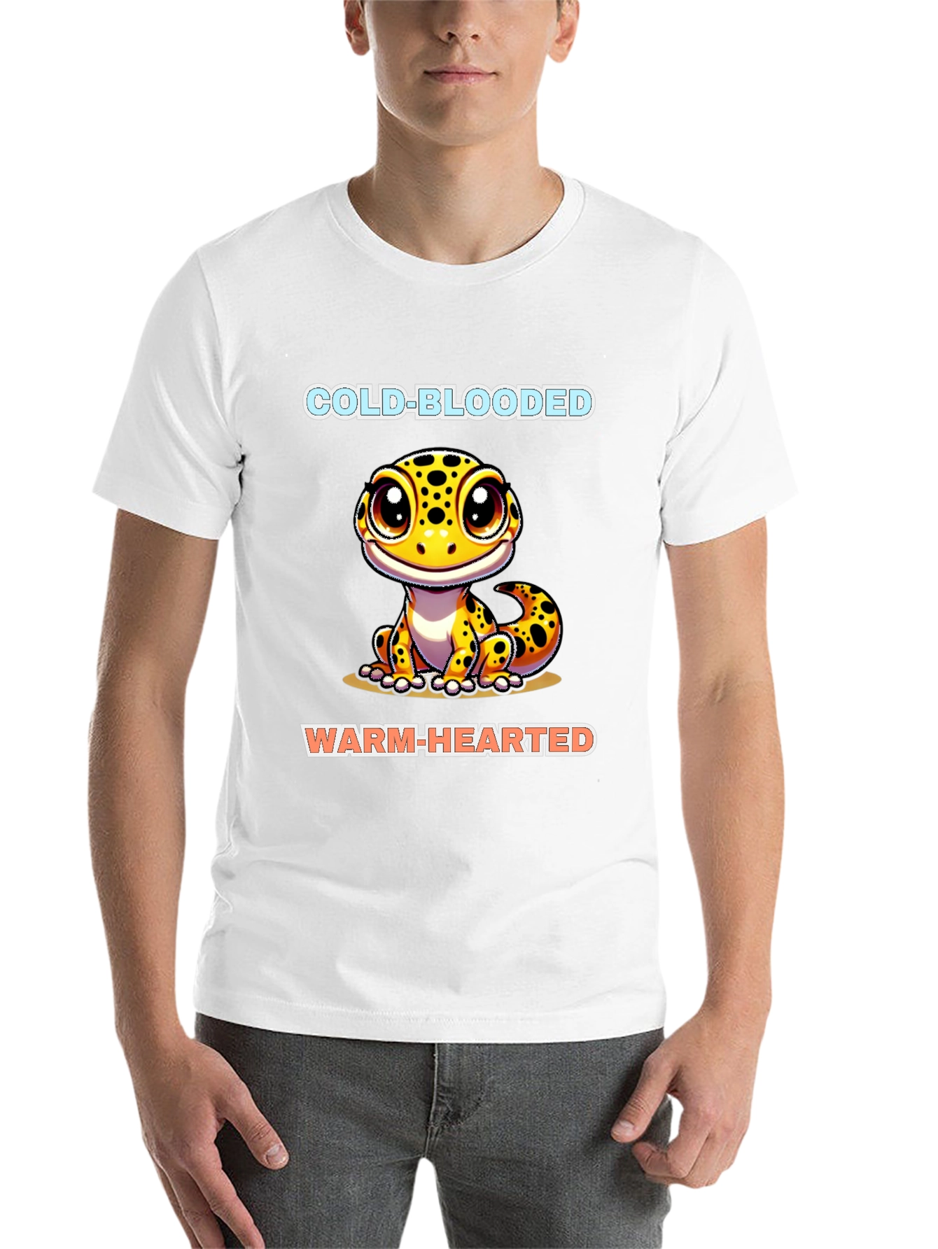Cold-Blooded Warm-Hearted Lizard Graphic Tee - 14
