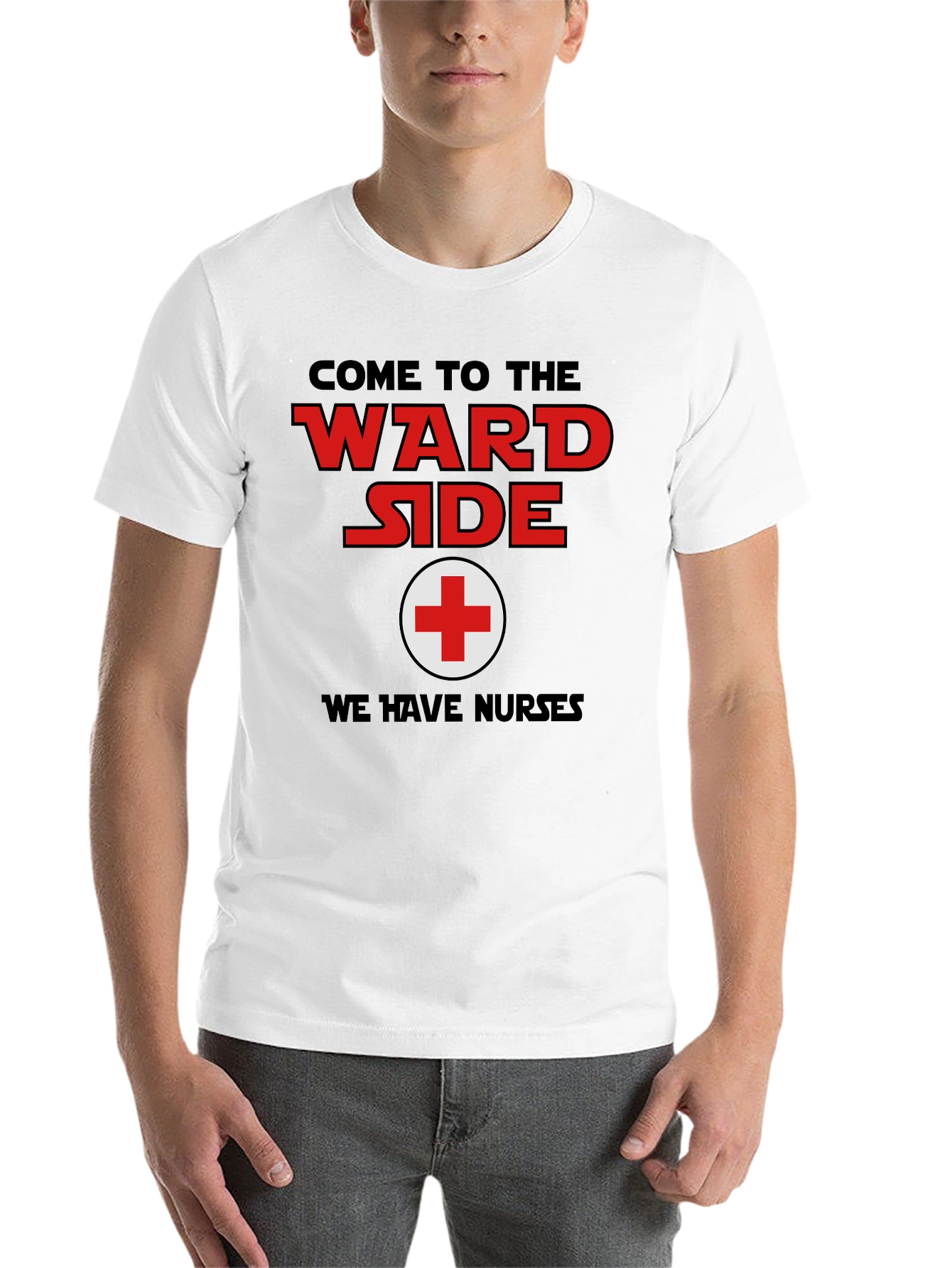 Black Come to the Ward Side Nurse T-Shirt view 14