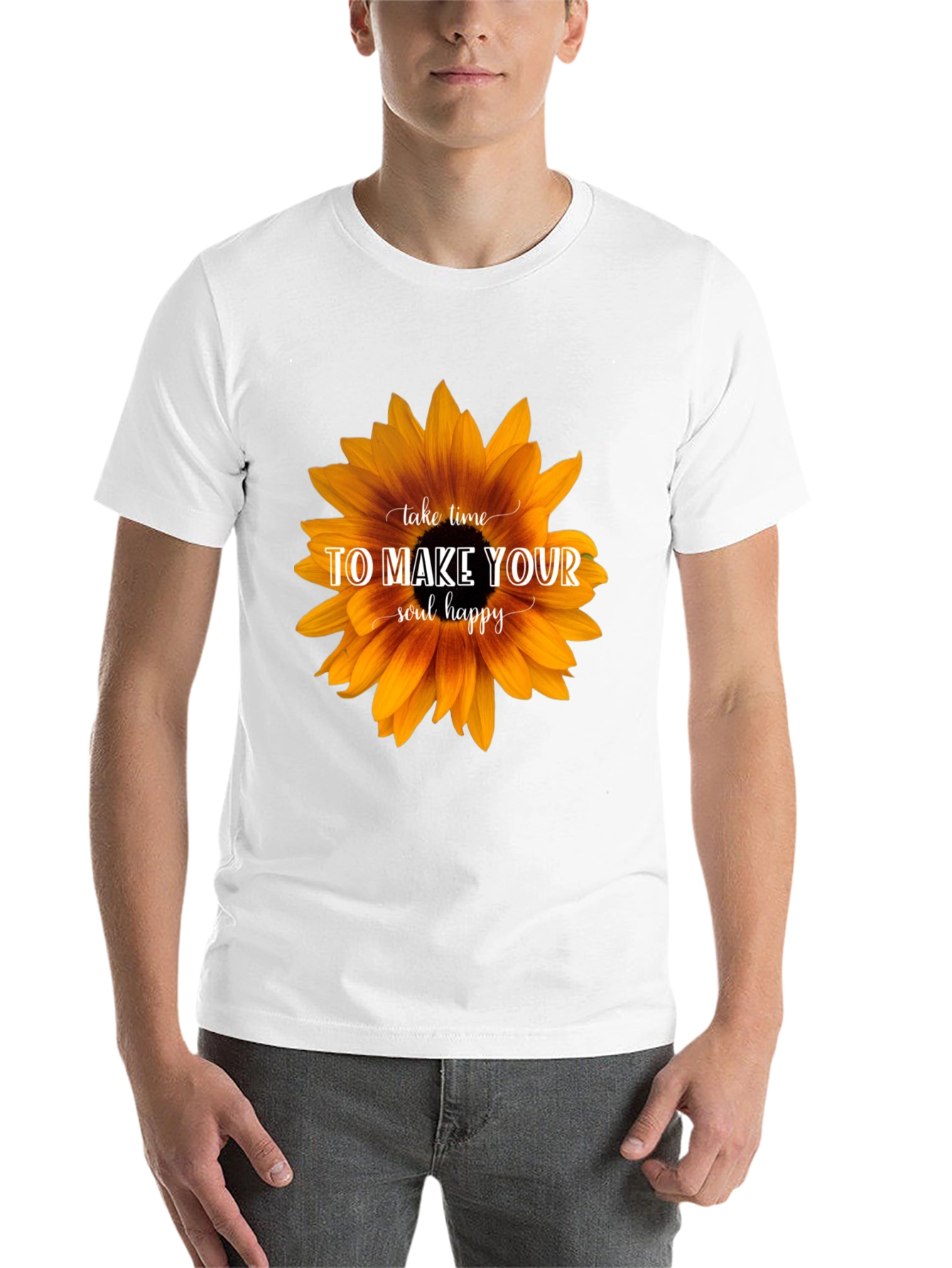 Black Sunflower Soul Happy Graphic Tee view 14