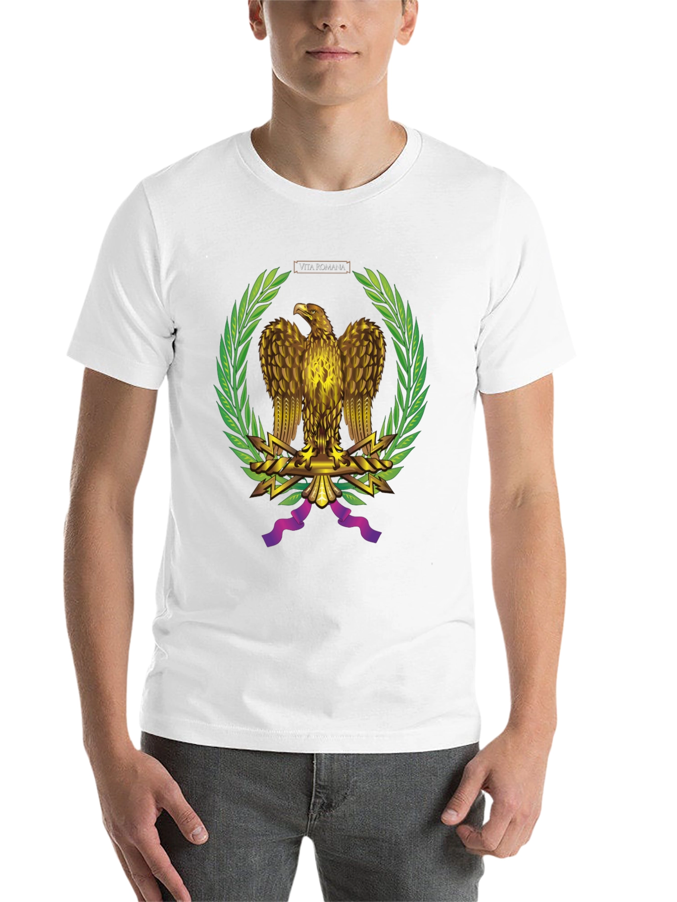 Black Vita Romana Eagle Graphic Tee view 14