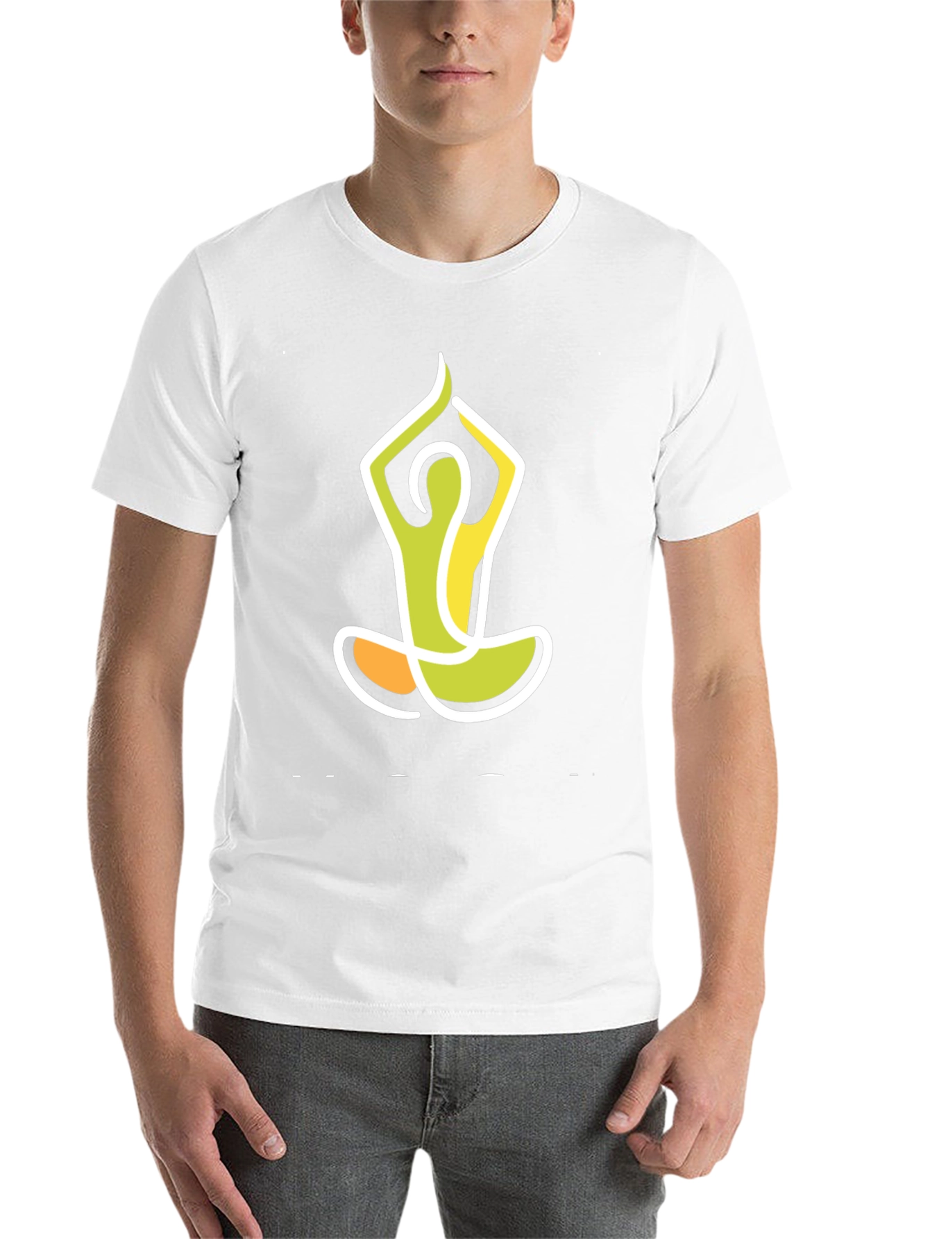 Black Yoga Pose Graphic Tee - Unisex Black T-Shirt view 14