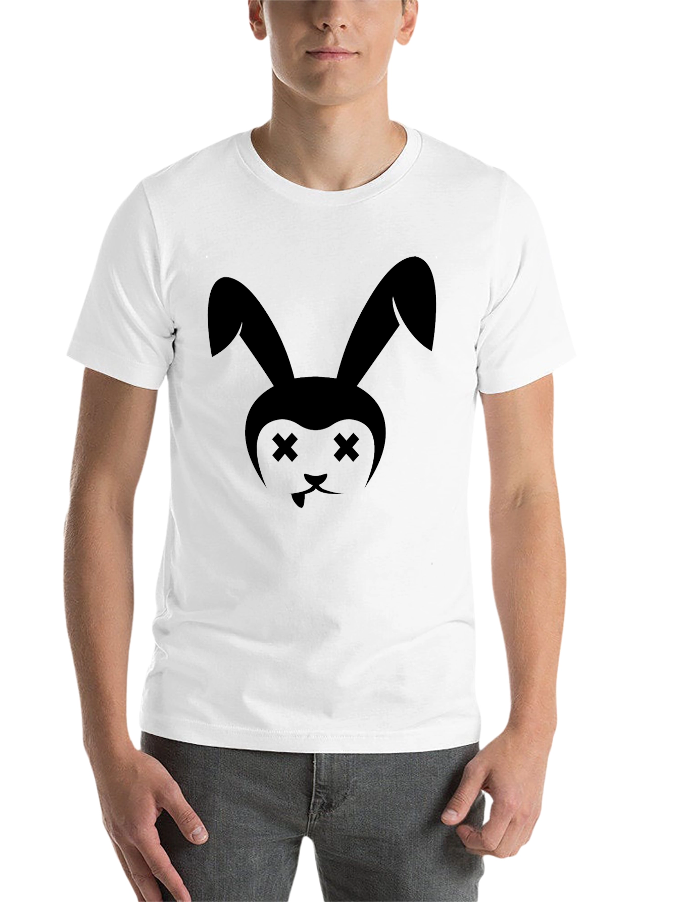 Black Dead Bunny Black T-Shirt - Unisex view 14