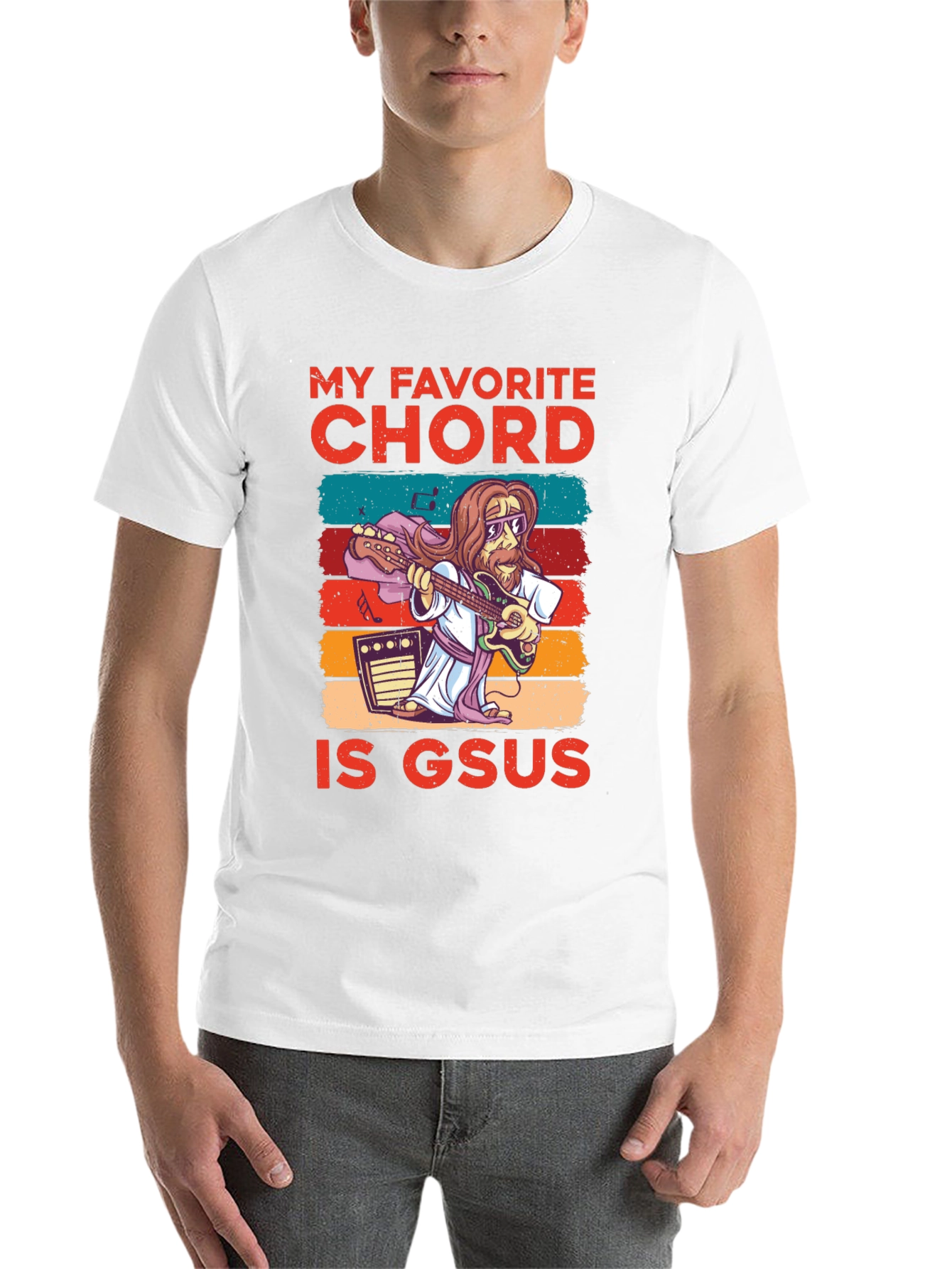Black My Favorite Chord Is GSUS T-Shirt view 14
