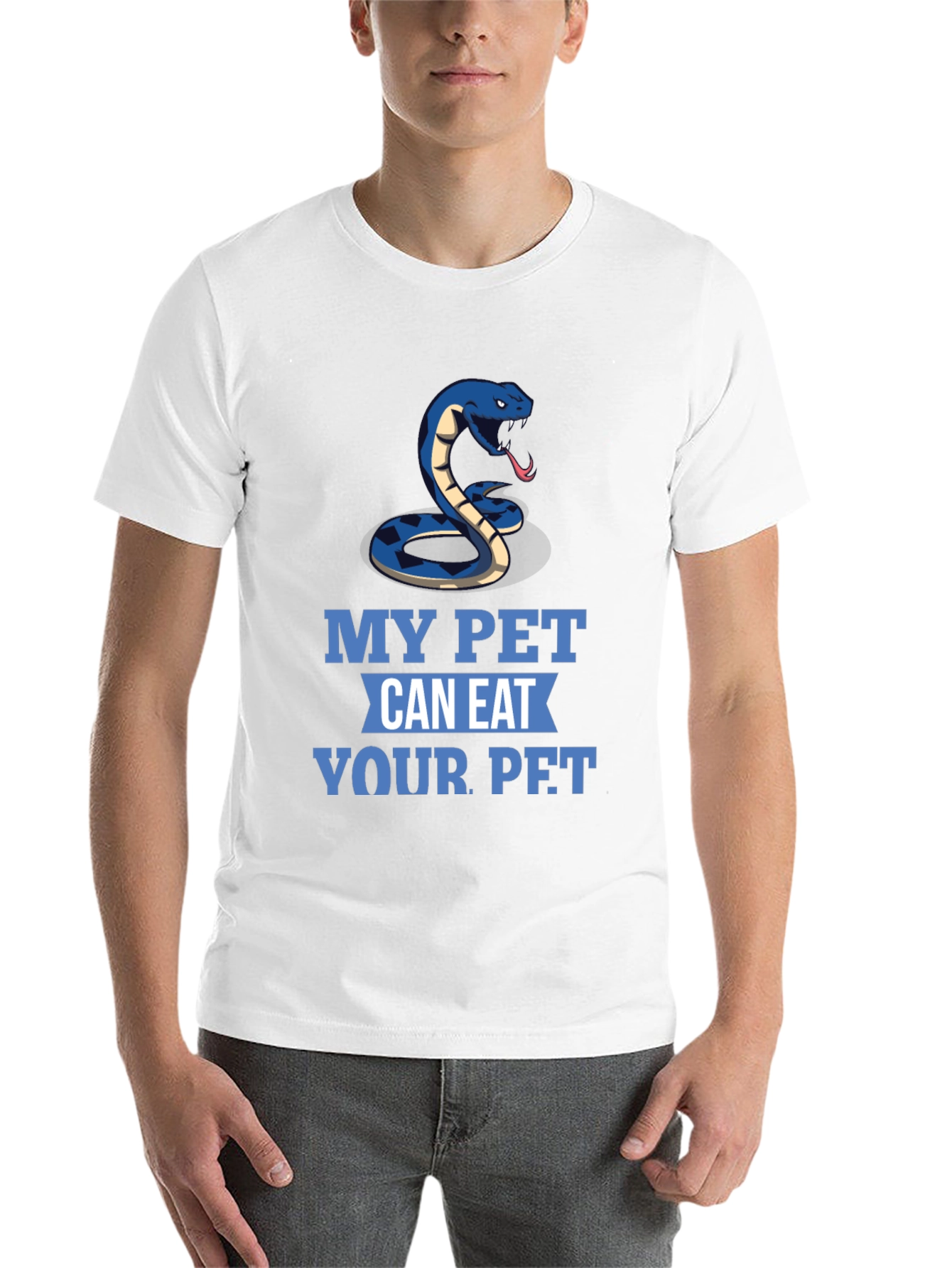 Black My Pet Can Eat Your Pet Snake T-Shirt view 14